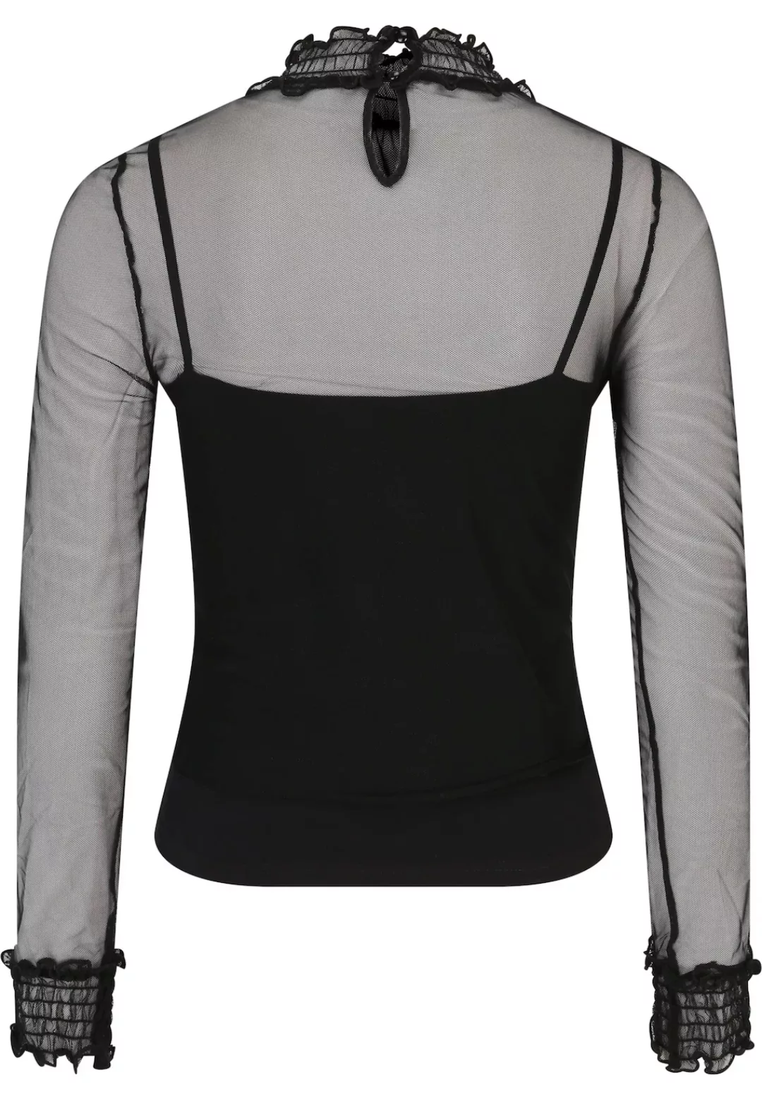 URBAN CLASSICS T-Shirt "Urban Classics Damen Ladies Double Layer Mesh L/S" günstig online kaufen