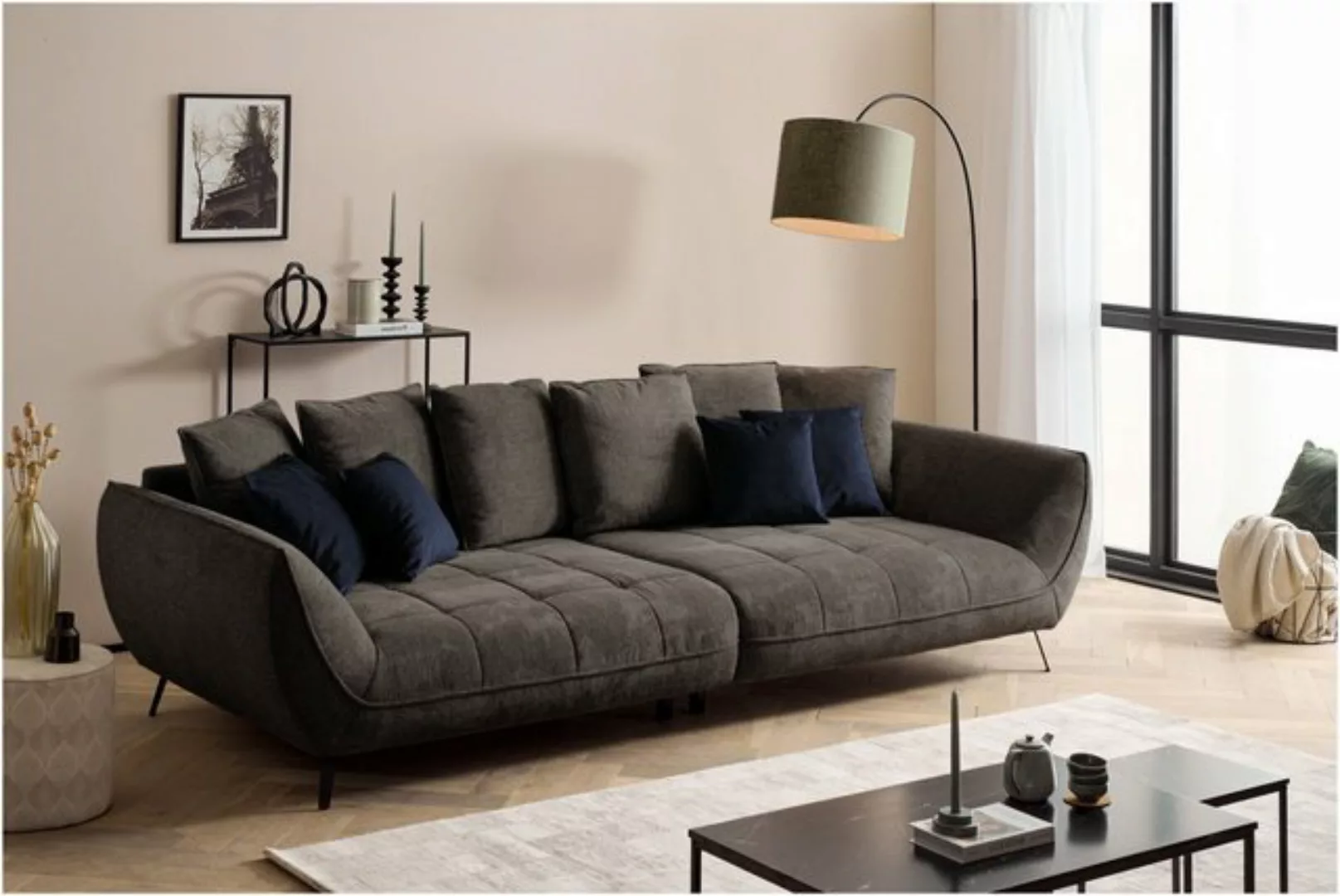 exxpo - sofa fashion Big-Sofa "Triton", (2 St.), inkl.10-teiliges Kissenset günstig online kaufen