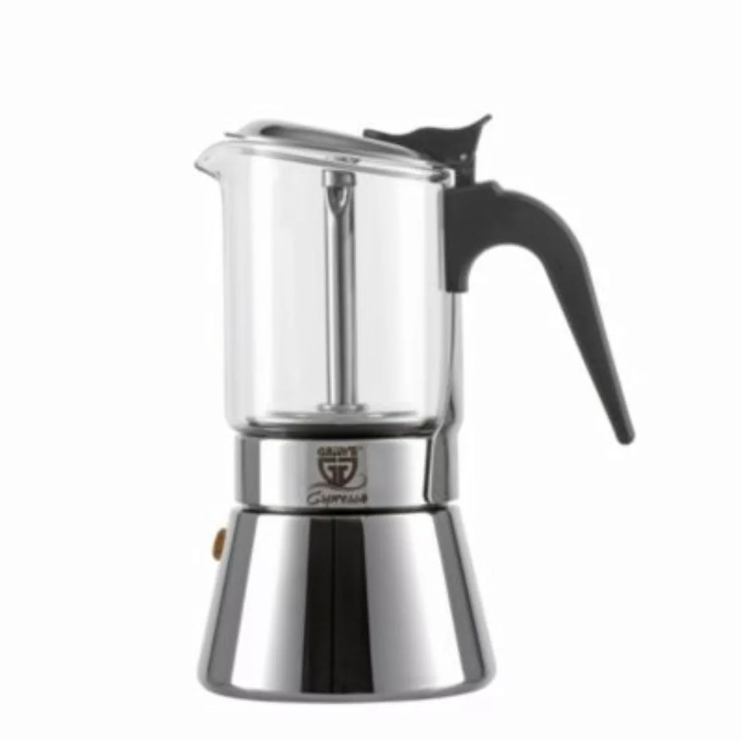 GRÄWE® Espressokocher mit Glaskanne silber günstig online kaufen
