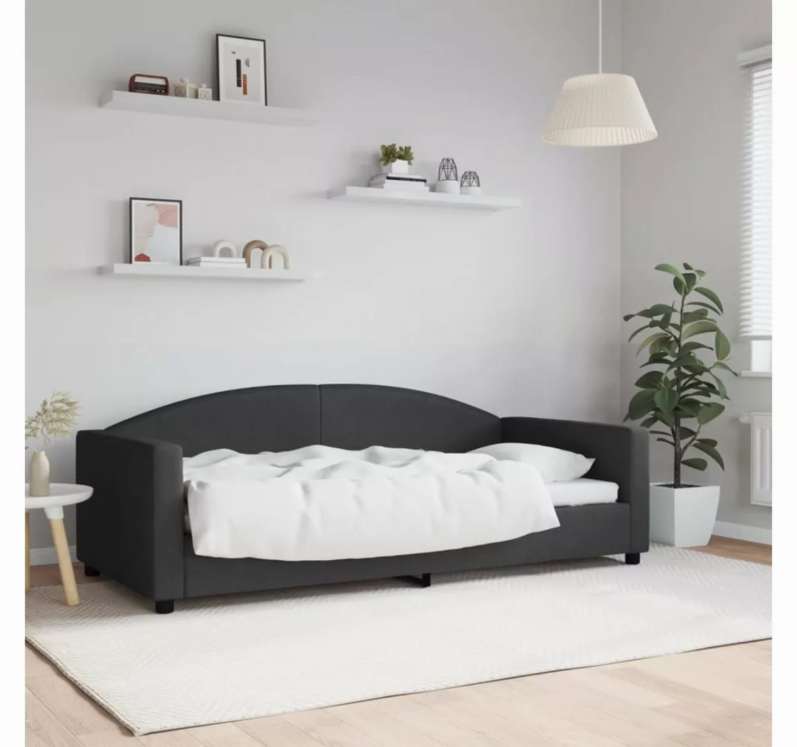 vidaXL Gästebett Tagesbett Schwarz 90x190 cm Stoff Gästebett Gästecouch Gäs günstig online kaufen