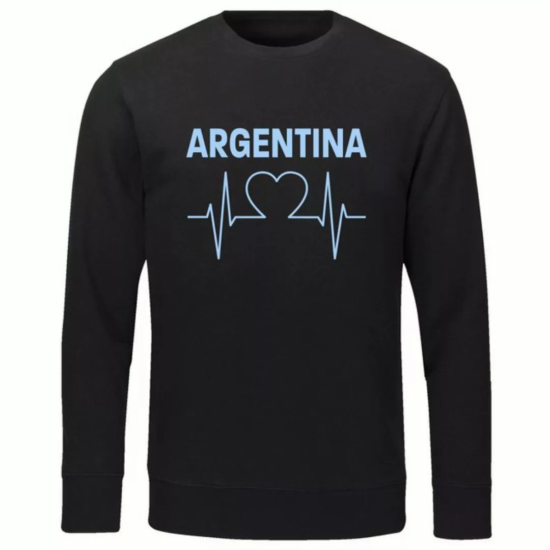 multifanshop Sweatshirt Argentina - Herzschlag - Pullover günstig online kaufen