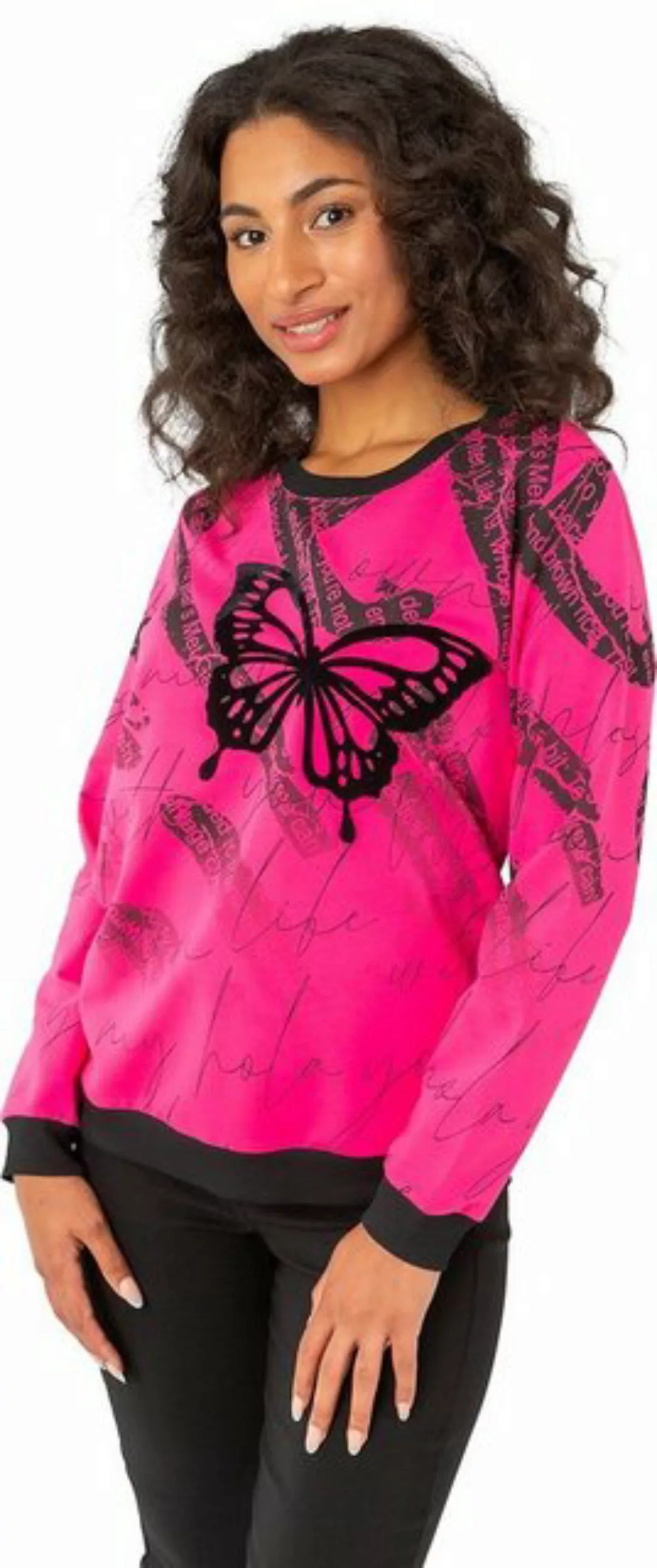 Estefania for woman Sweatshirt 189-7129 modernes Sweatshirt mit Schriftzug günstig online kaufen
