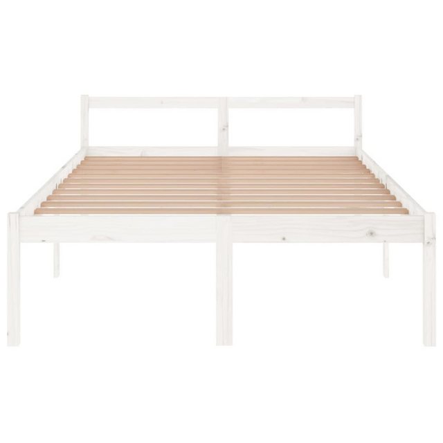 furnicato Bett Seniorenbett Weiß 140x200 cm Massivholz Kiefer (1-tlg) günstig online kaufen