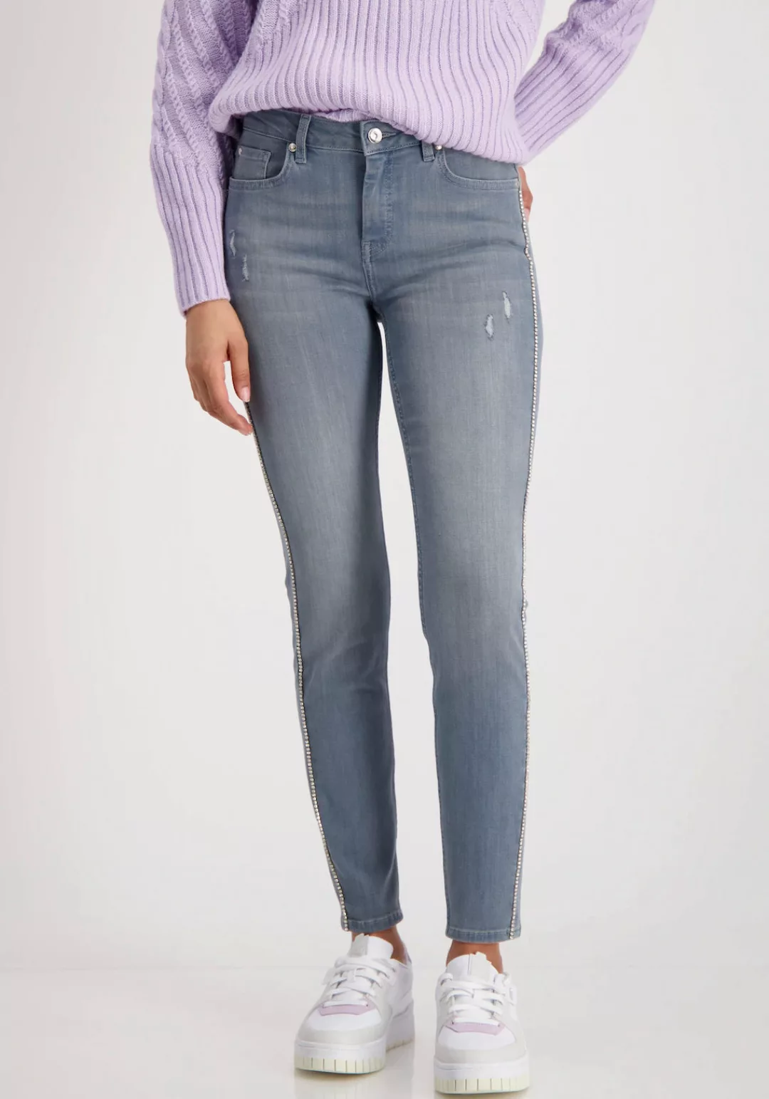 Monari Slim-fit-Jeans, mit Schmuckketten günstig online kaufen