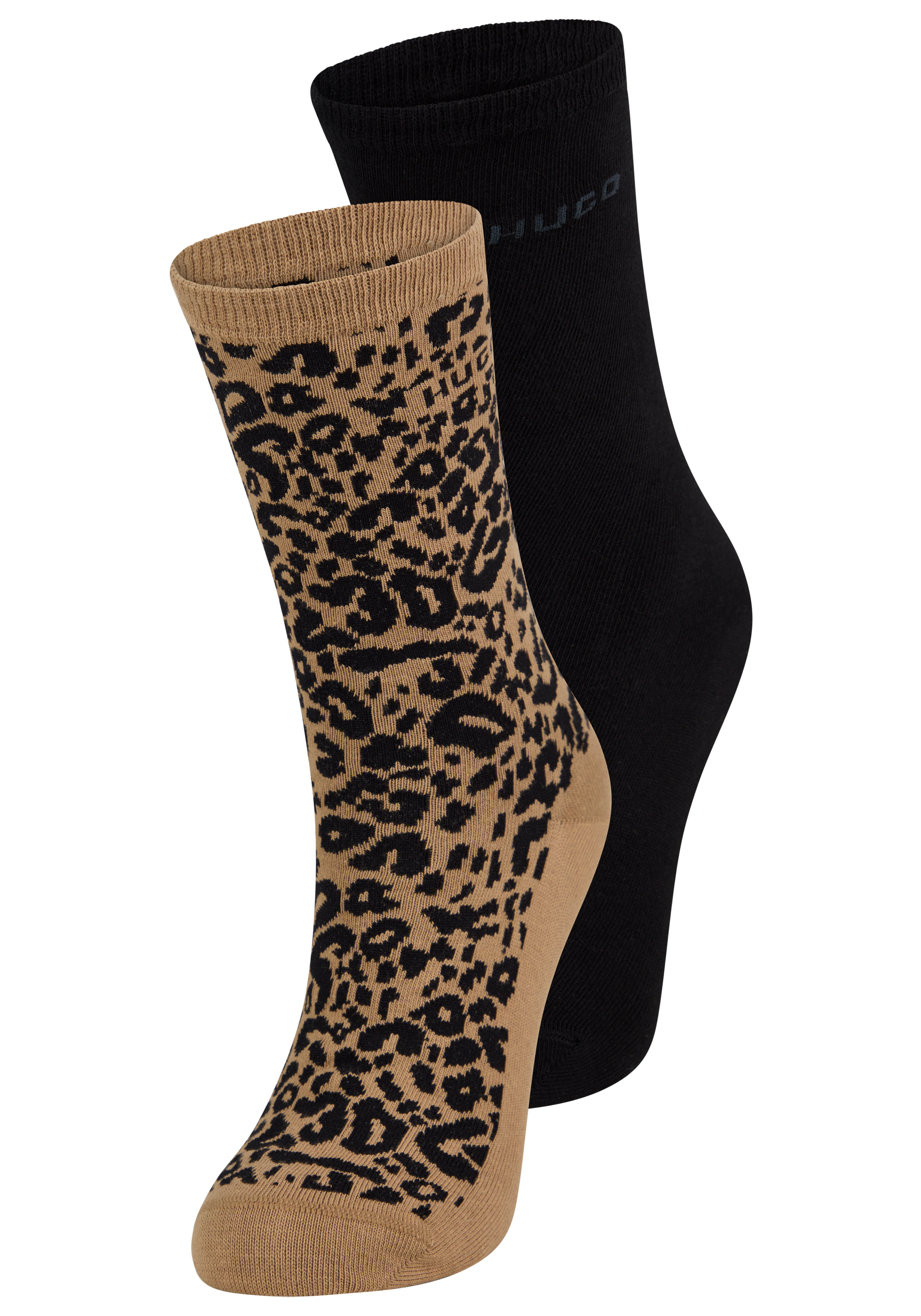 HUGO Underwear Socken "LEO LOGO", (Packung, 2 Paar), mit HUGO-Schriftzug günstig online kaufen
