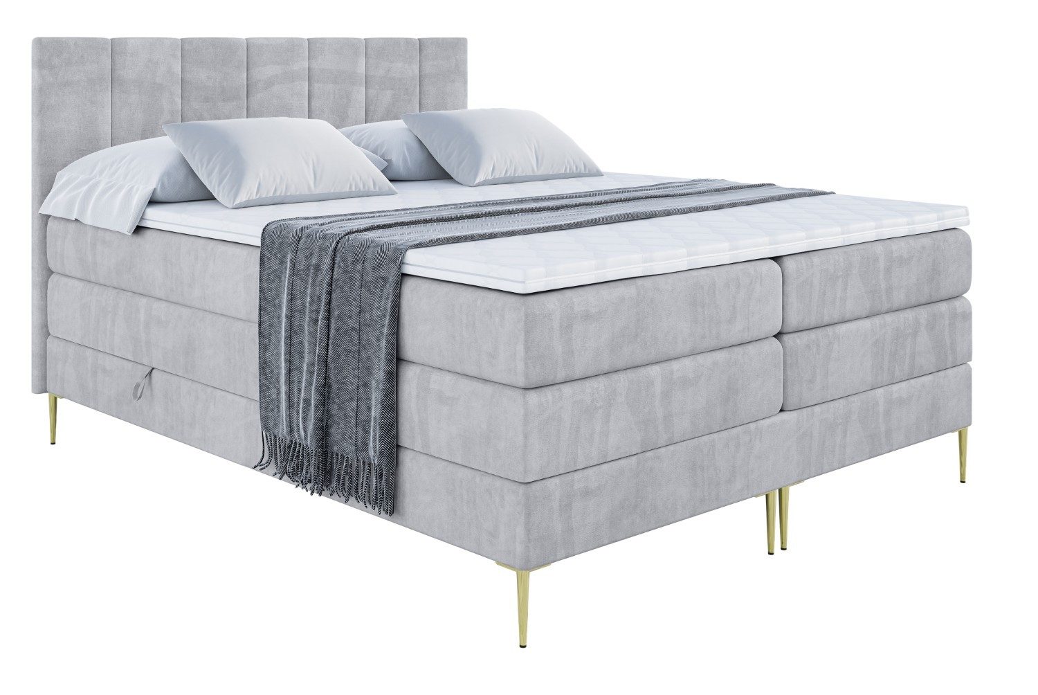ALTDECOR Boxspringbett MOETI-F KING (Multipocket-Matratze H4, günstig online kaufen