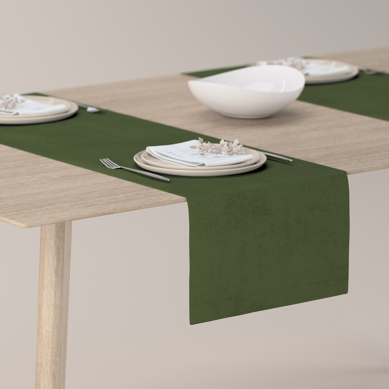 Tischläufer, waldgrün, 40 x 130 cm, Crema (185-87) günstig online kaufen