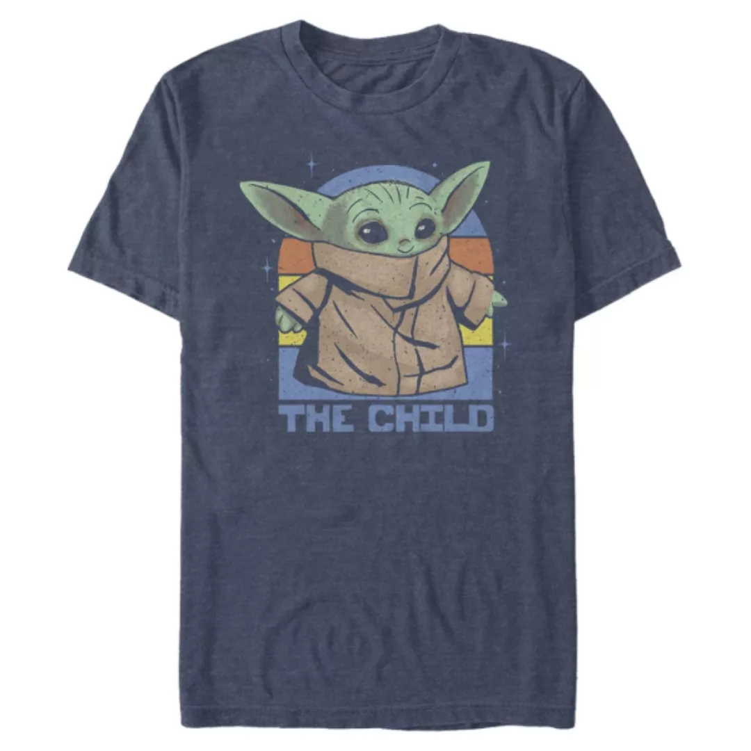 Star Wars - The Mandalorian - Yoda Child and Sunset - Männer T-Shirt günstig online kaufen