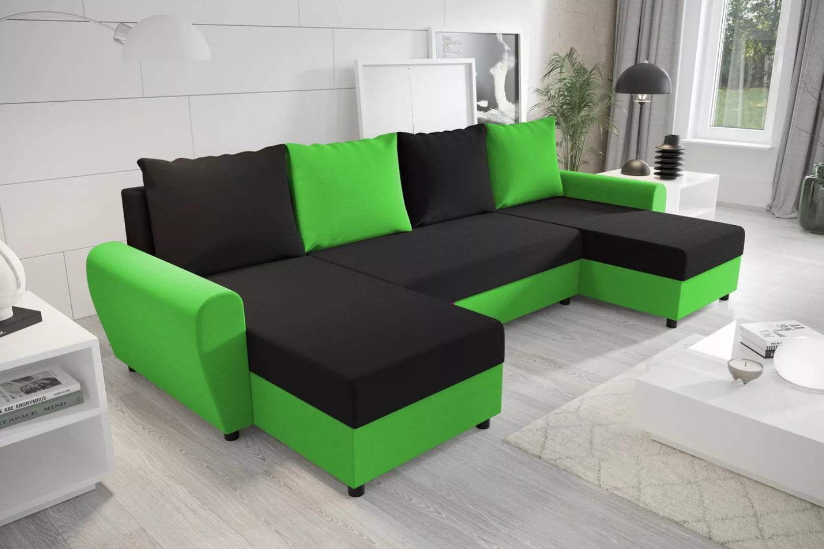 ALTDECOR Wohnlandschaft FION-U, Couch mit Schlaffunktion, Wohnzimmer - Ecks günstig online kaufen