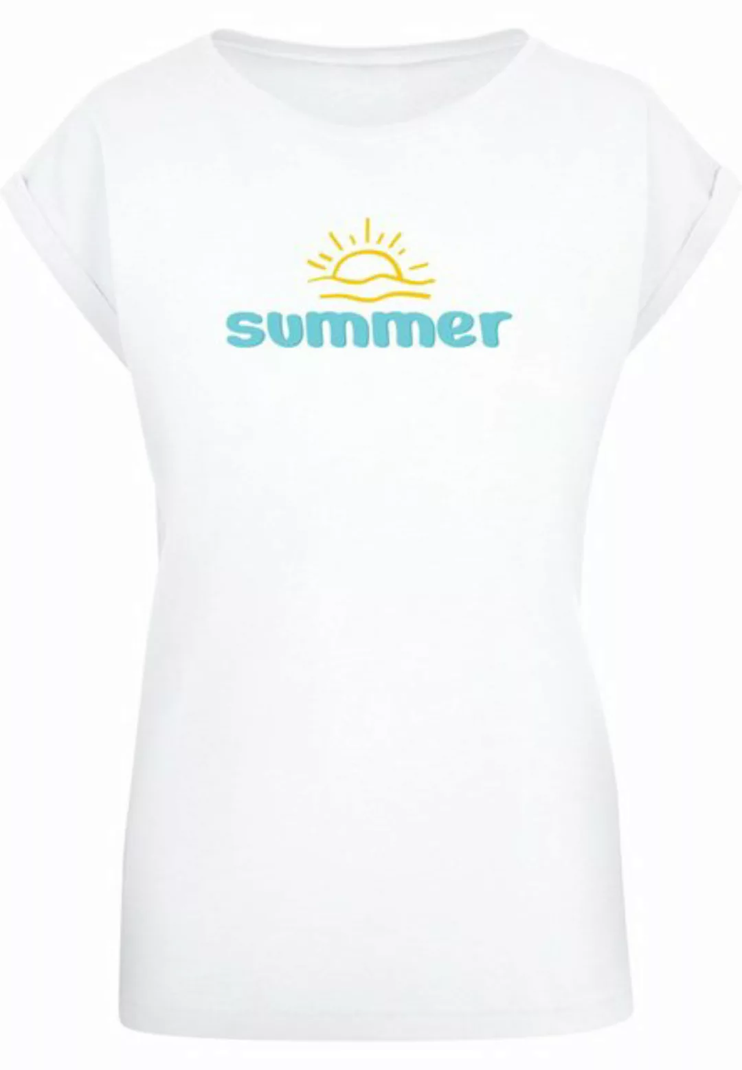 Merchcode T-Shirt Merchcode Damen Ladies Summer - Sun T-Shirt (1-tlg) günstig online kaufen