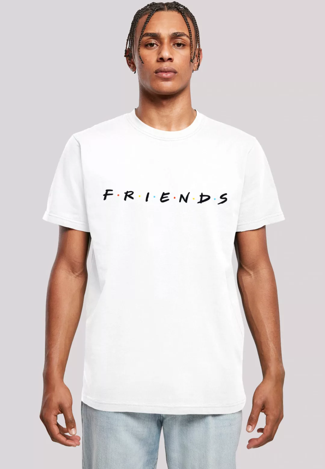 F4NT4STIC T-Shirt "FRIENDS TV Serie Text Logo WHT", Herren,Premium Merch,Re günstig online kaufen