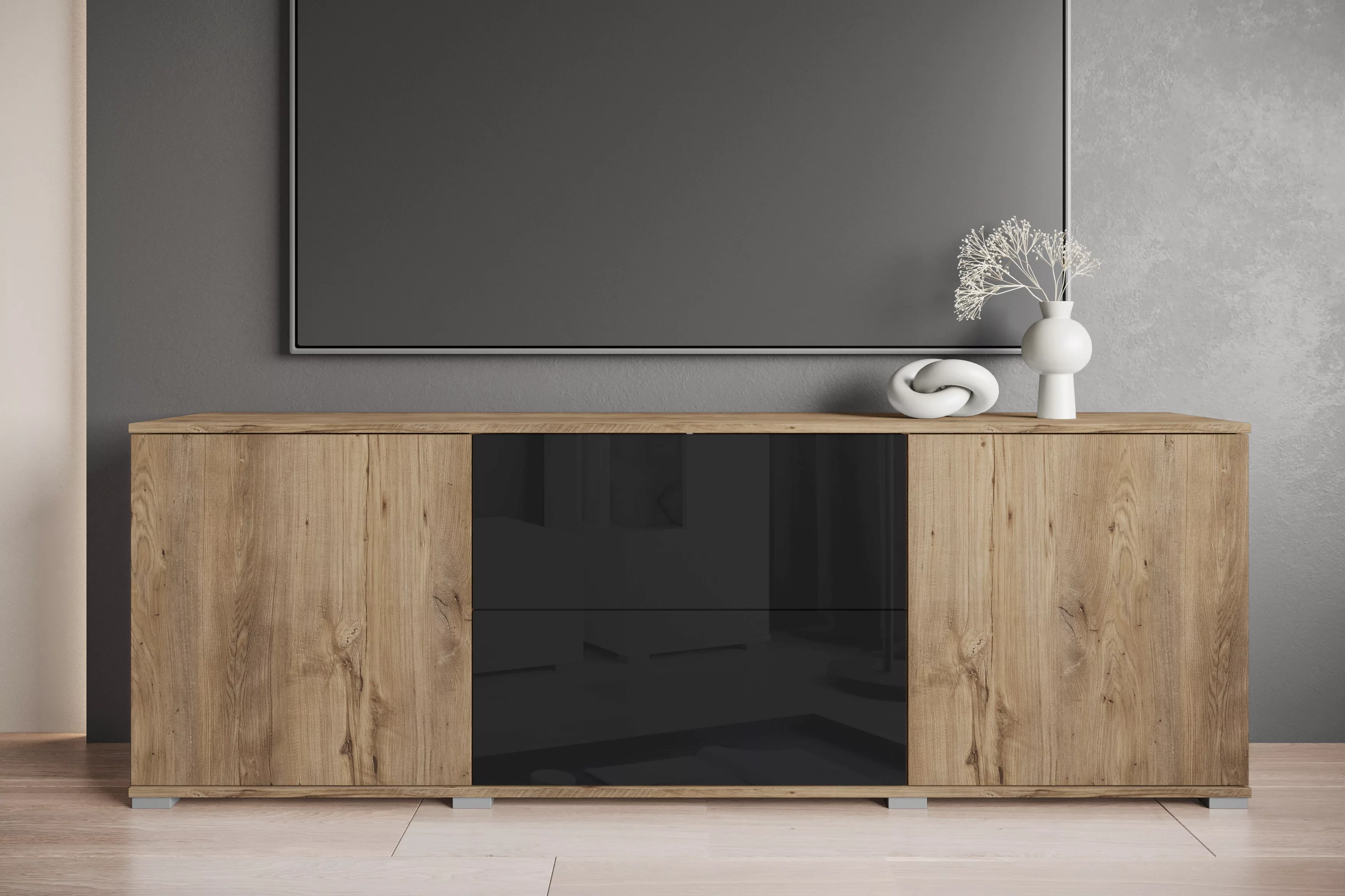 INOSIGN Lowboard "Kenia", (1 St.), Der moderne TV-Schrank, mit 2 Türen und günstig online kaufen