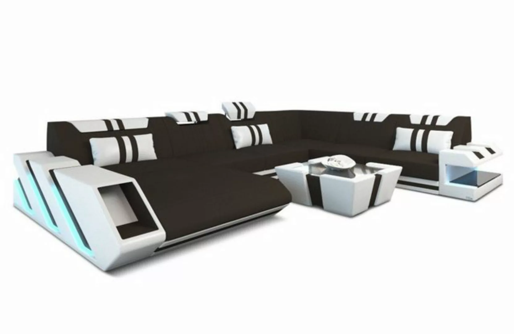 Sofa Dreams Wohnlandschaft Polster Sofa Stoff Couch Apollonia XXL U Form St günstig online kaufen