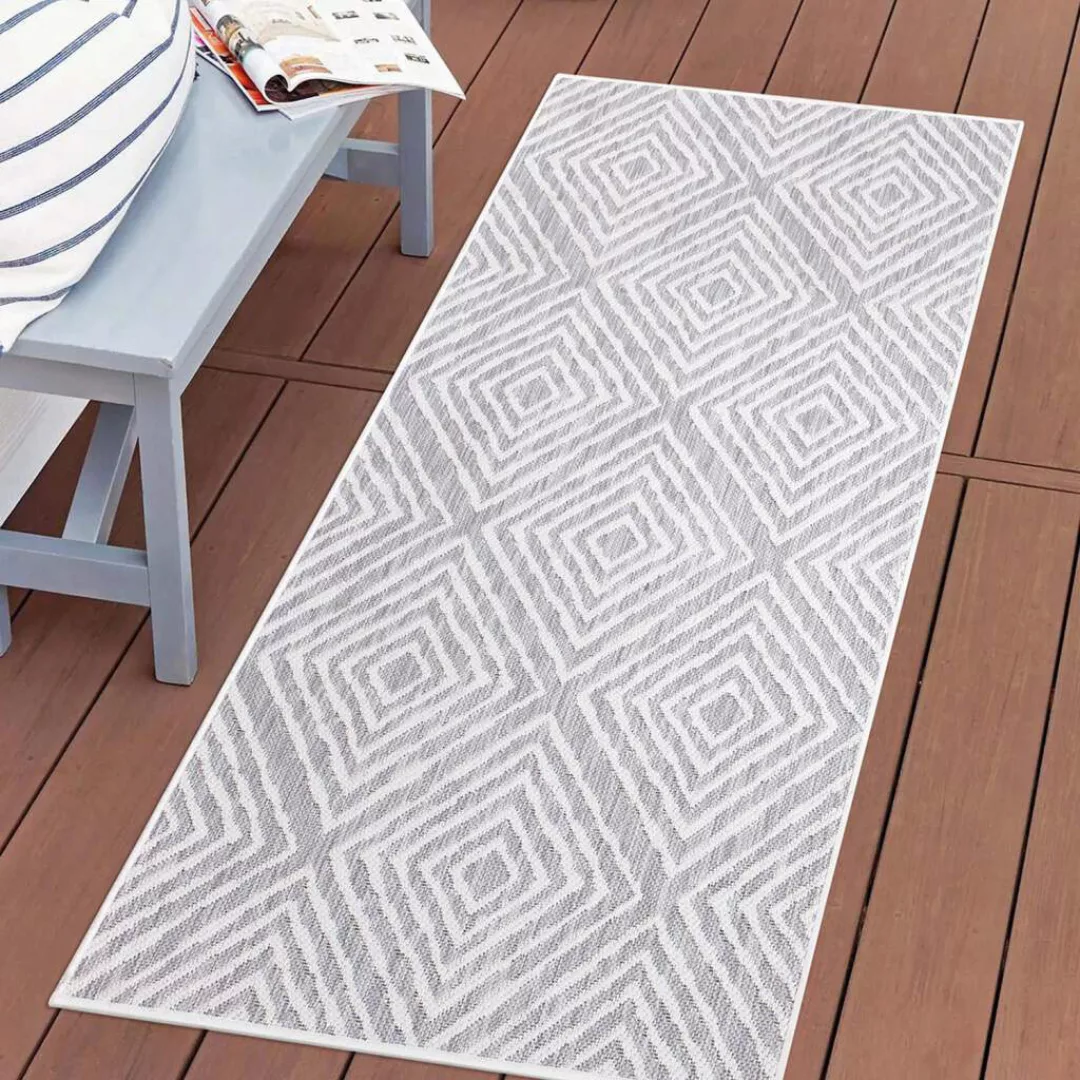 Carpet City Teppich »Outdoor 464«, rechteckig, UV-beständig, Flachgewebe, a günstig online kaufen