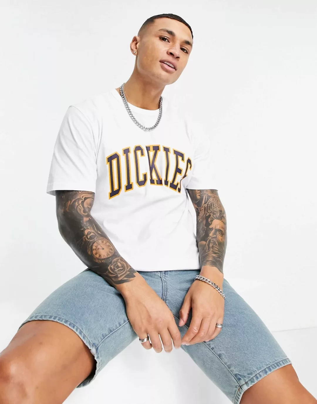 Dickies – Aitkin – T-Shirt in Weiß günstig online kaufen