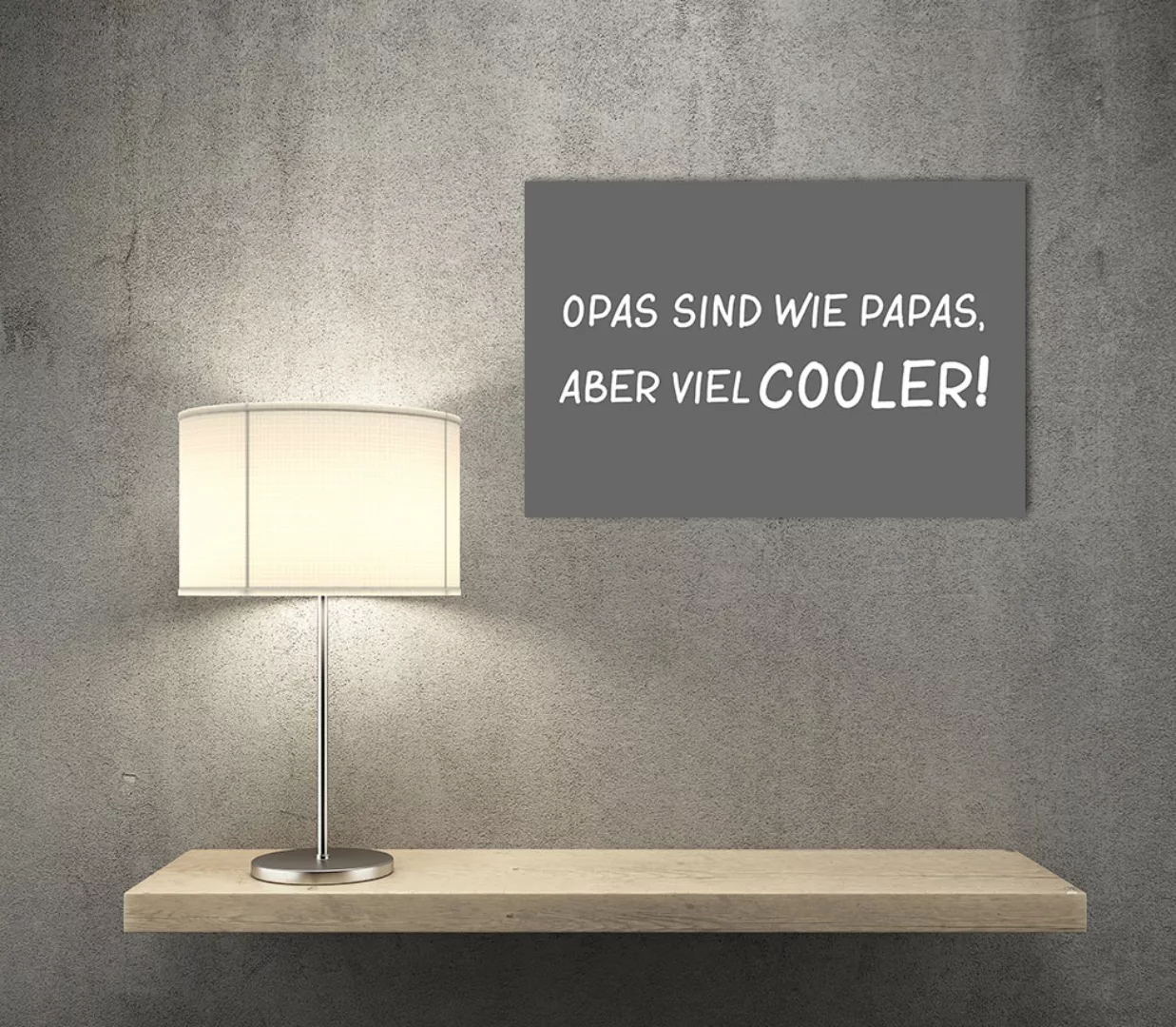 queence Metallbild "Cooler", Sprüche, (1 St.) günstig online kaufen