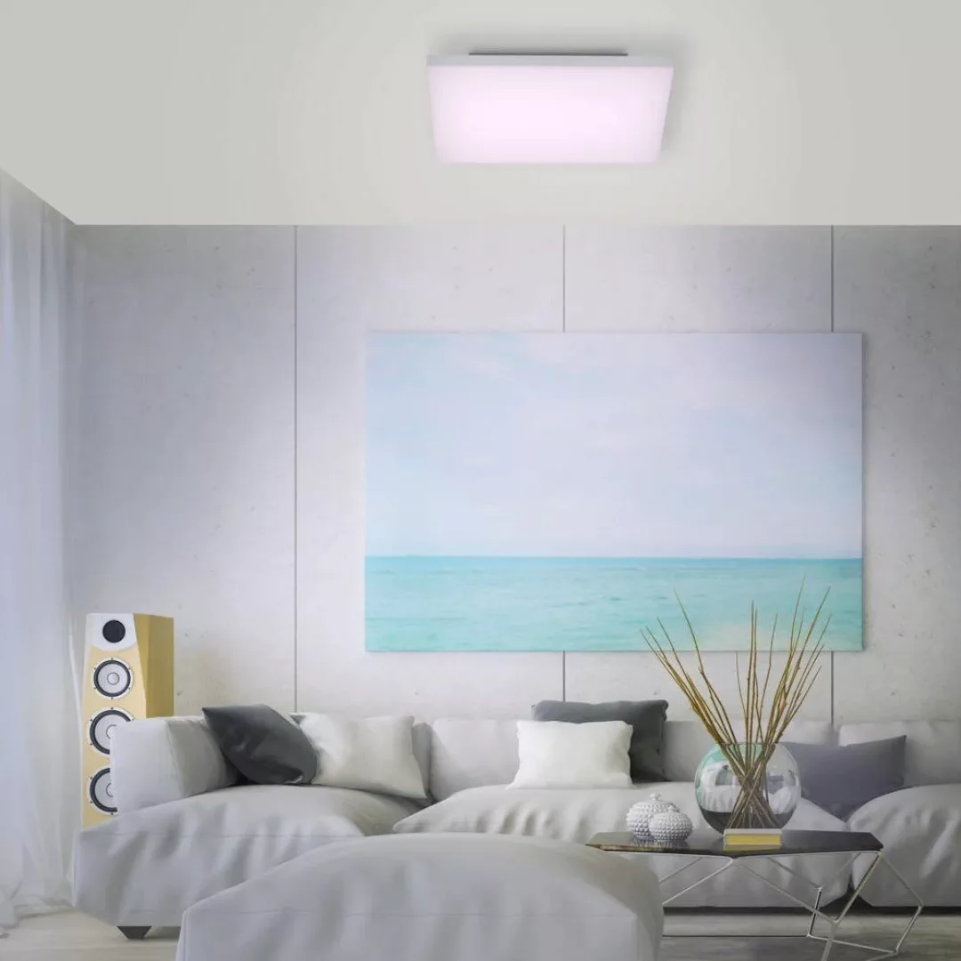 Paul Neuhaus Q-FRAMELESS Deckenlampe RGBW 45x45cm günstig online kaufen