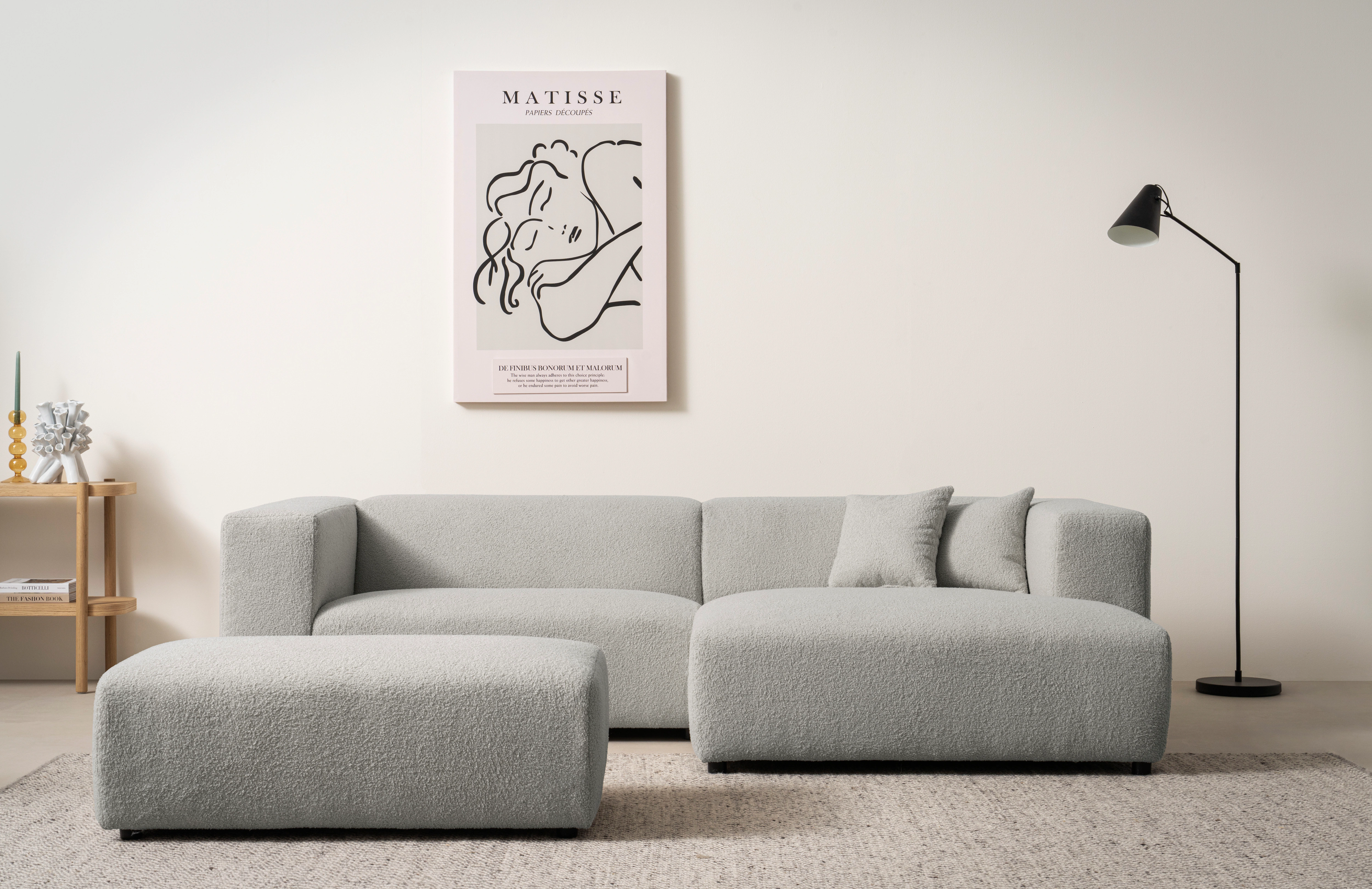 andas Polsterecke "BAKELS, Ecksofa-Set mit Hocker, L-Form mit Schlaffunktio günstig online kaufen