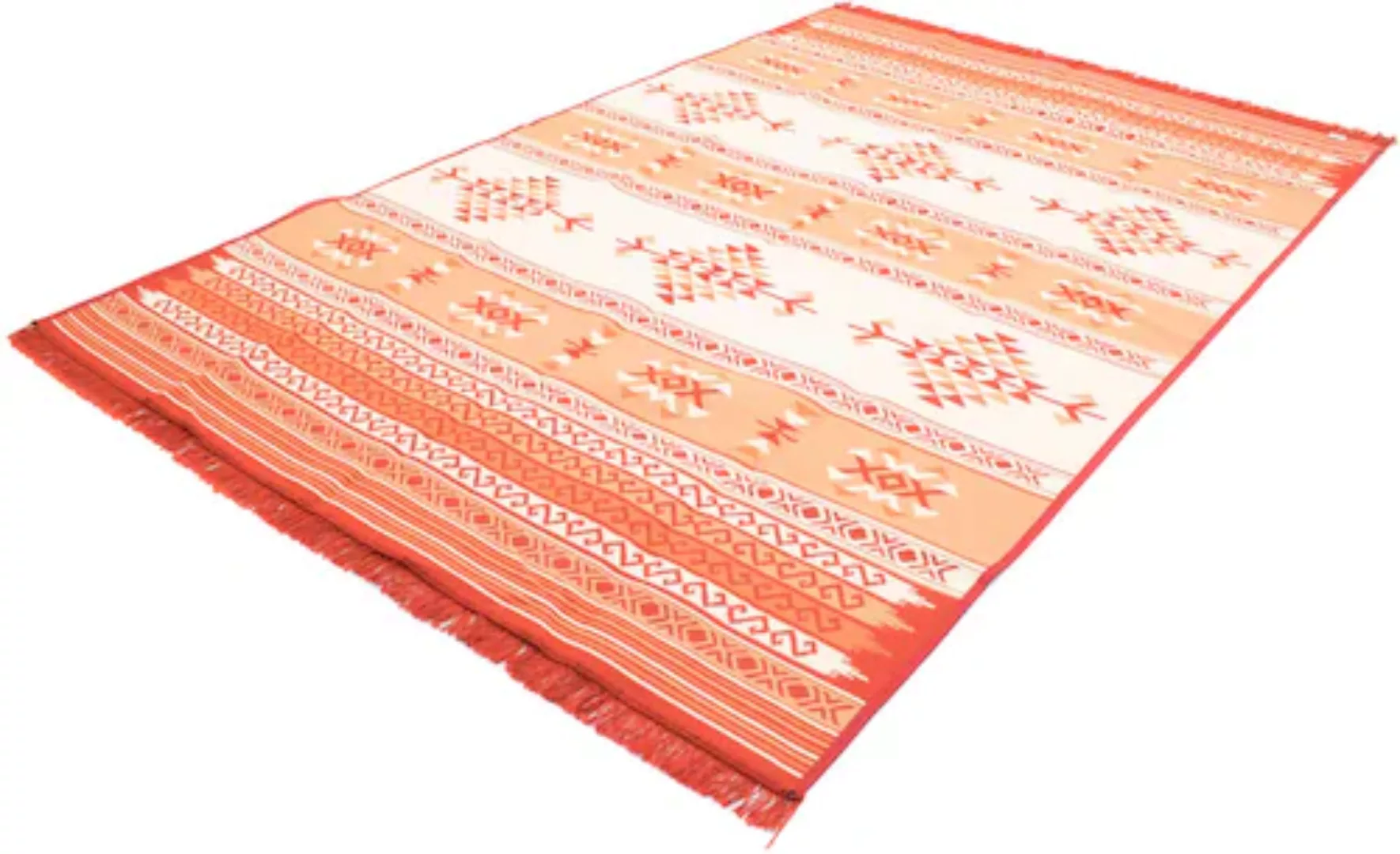 morgenland Wollteppich »Kelim Teppich Bright«, rechteckig, reine Baumwolle günstig online kaufen