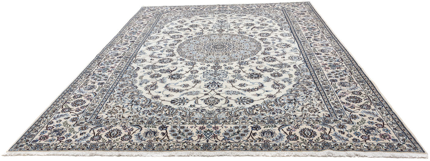 morgenland Wollteppich »Nain 9la Medaillon Argento 348 x 250 cm«, rechtecki günstig online kaufen