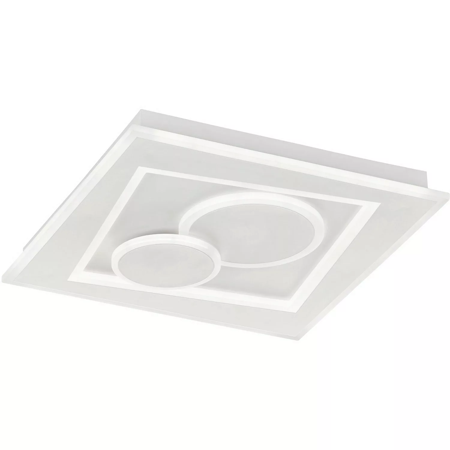 Fischer & Honsel LED-Deckenleuchte Ratio Weiß 43 x 43 cm günstig online kaufen