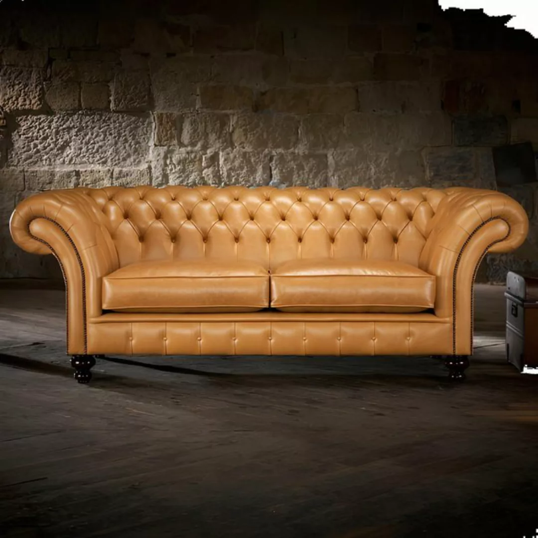 JVmoebel 3-Sitzer Chesterfield Winchester (CH) Sofa Couch Polster Textil St günstig online kaufen