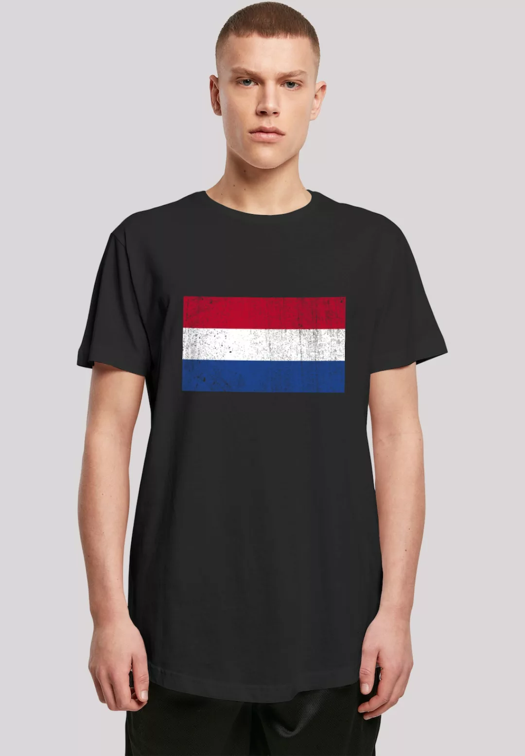 F4NT4STIC T-Shirt "Netherlands NIederlande Holland Flagge distressed", Prin günstig online kaufen