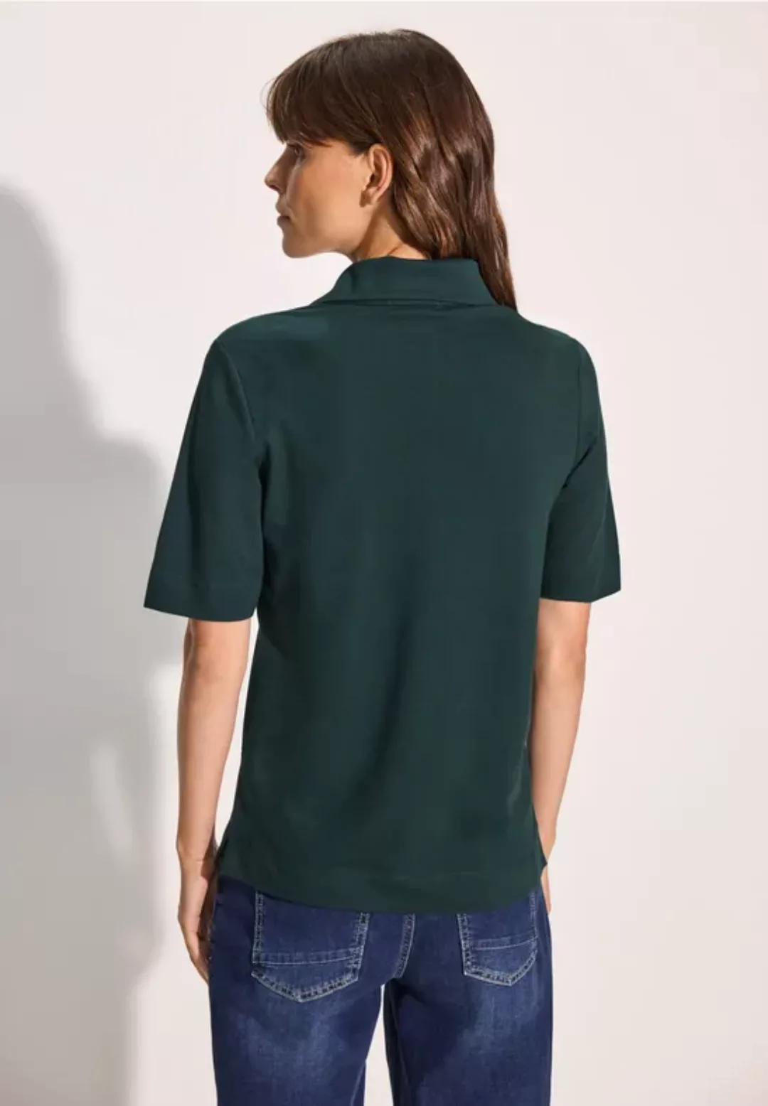 Cecil Poloshirt, aus softem Materialmix günstig online kaufen