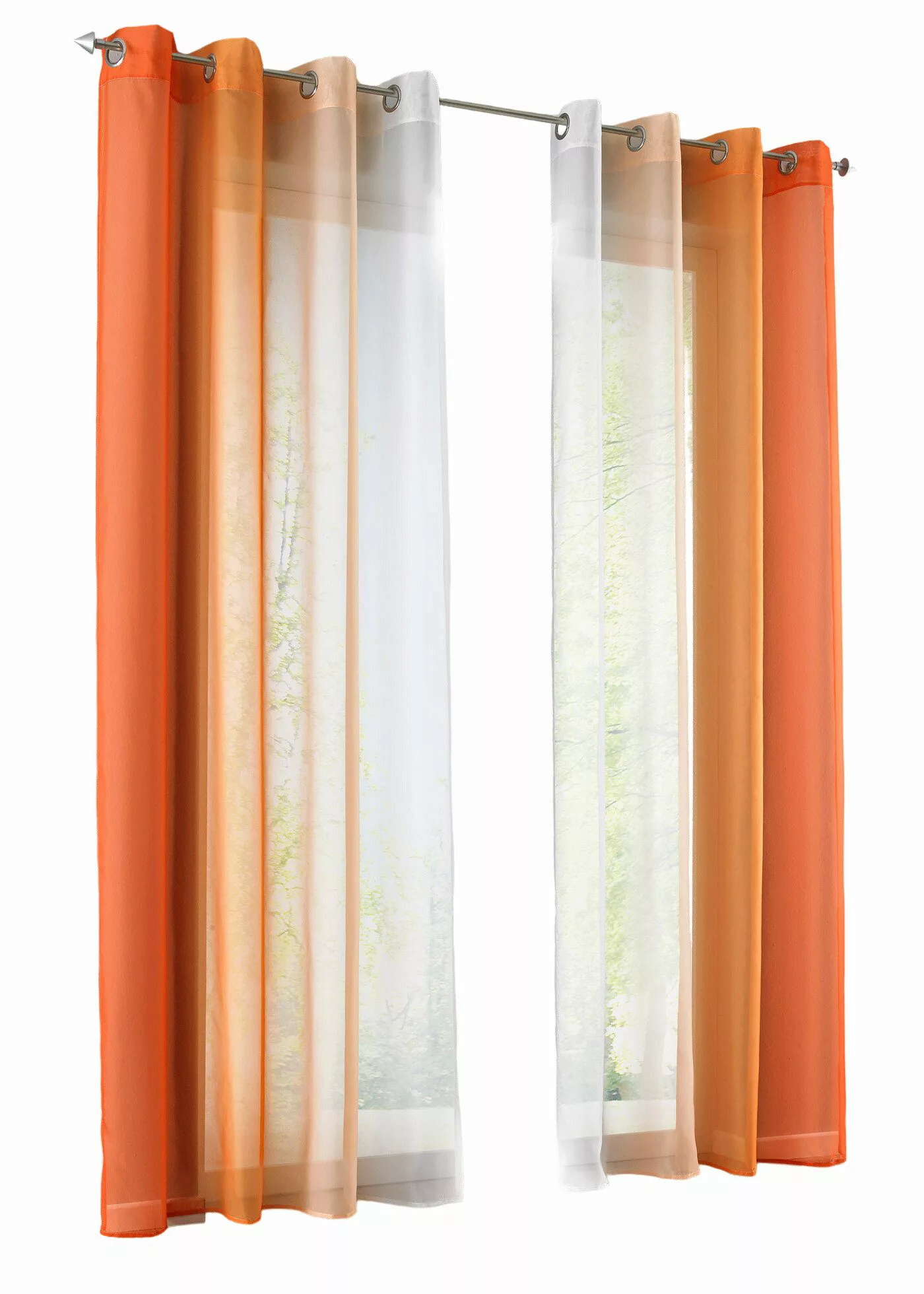 Gardinenbox Gardine, Ösen (2 St), transparent, günstig online kaufen