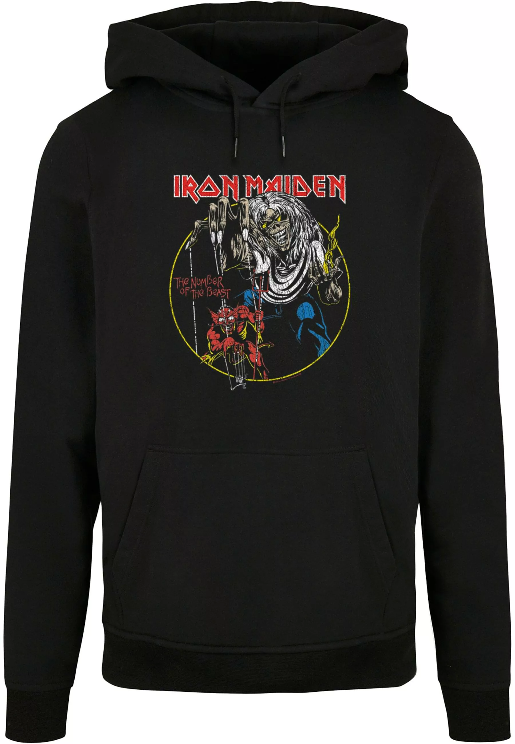 Merchcode Kapuzensweatshirt "Merchcode Herren Iron Maiden - Colours Circle günstig online kaufen