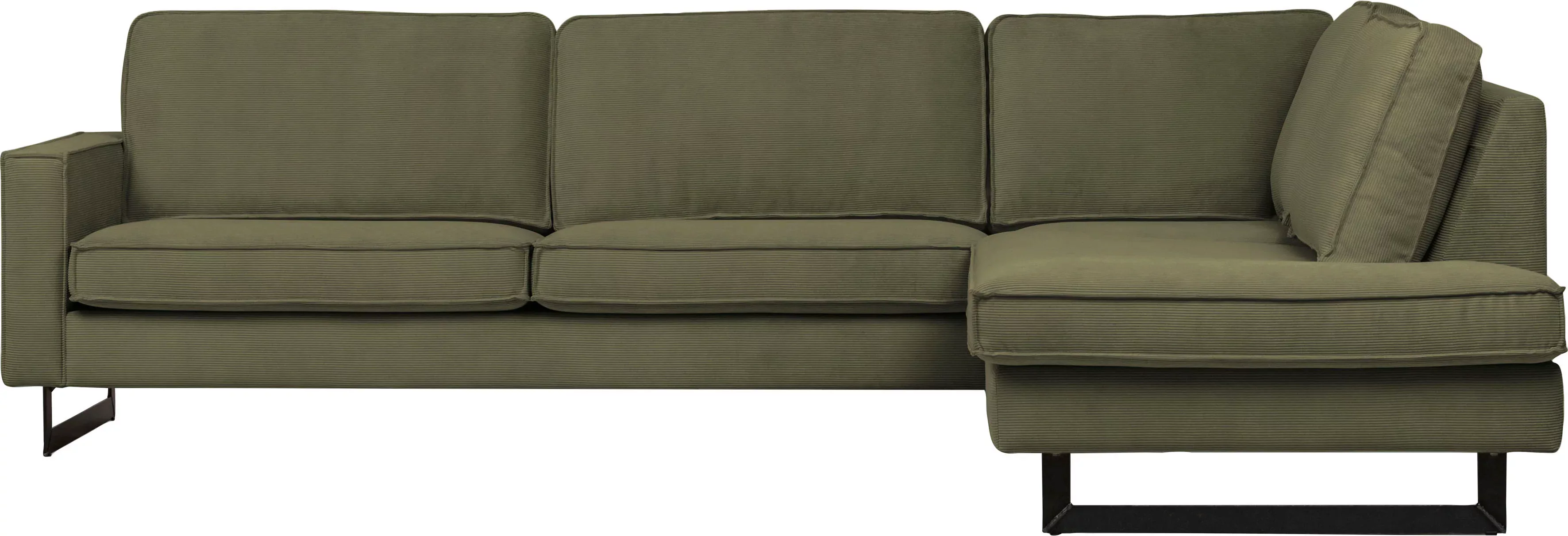 Places of Style Ecksofa Pinto, 290 cm, Ottomane links / rechts, Cord, Feinc günstig online kaufen