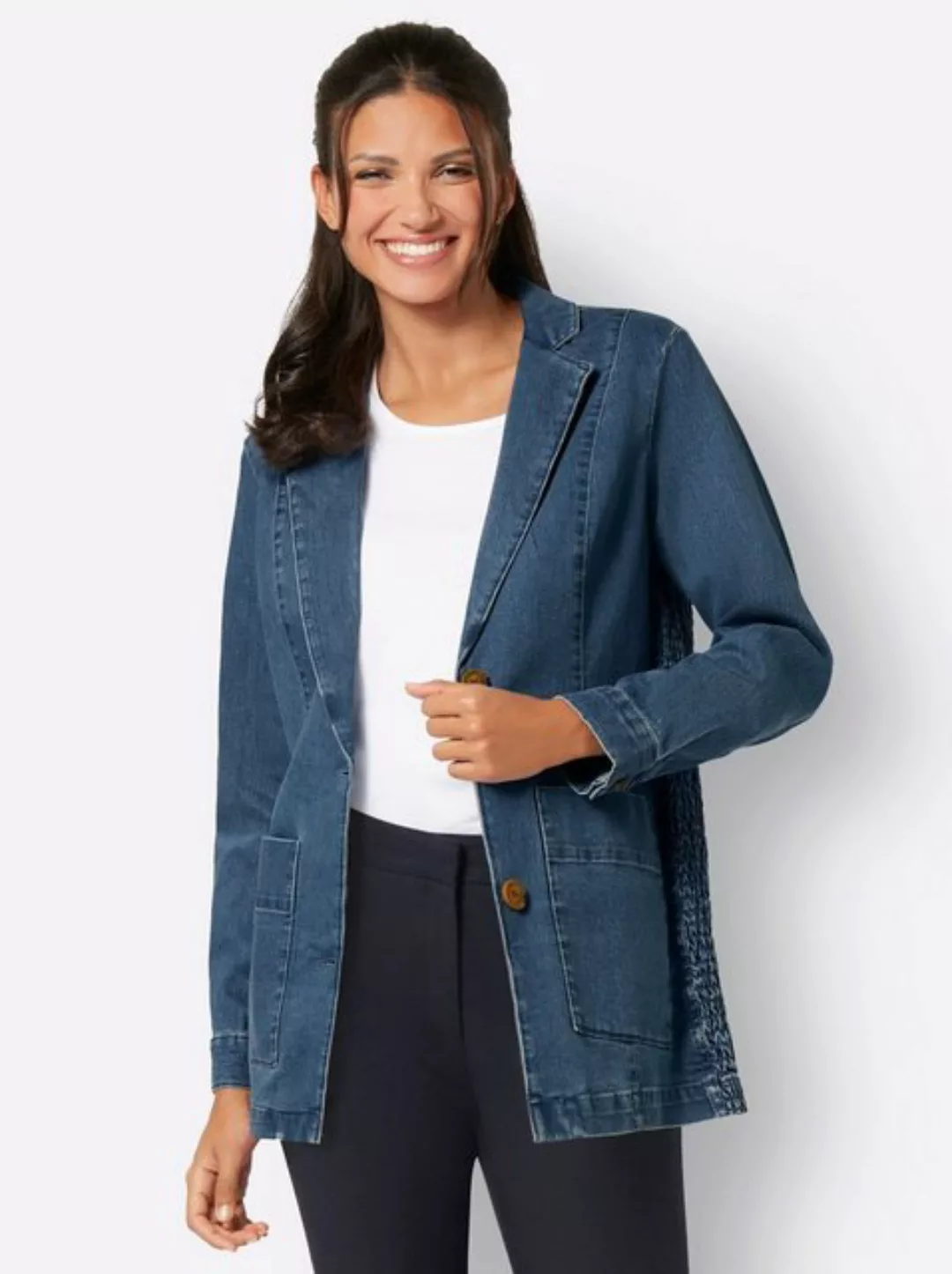 Sieh an! Allwetterjacke Jeansjacke günstig online kaufen