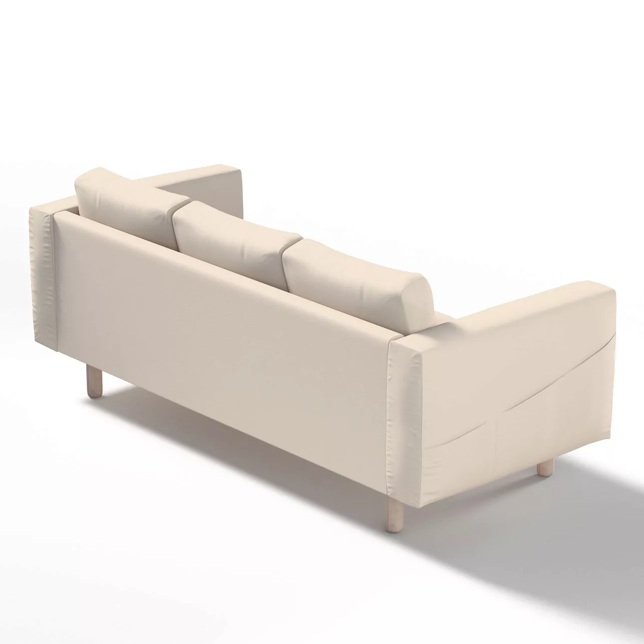 Bezug für Norsborg 3-Sitzer Sofa, naturweiß, Norsborg 3-Sitzer Sofabezug, E günstig online kaufen