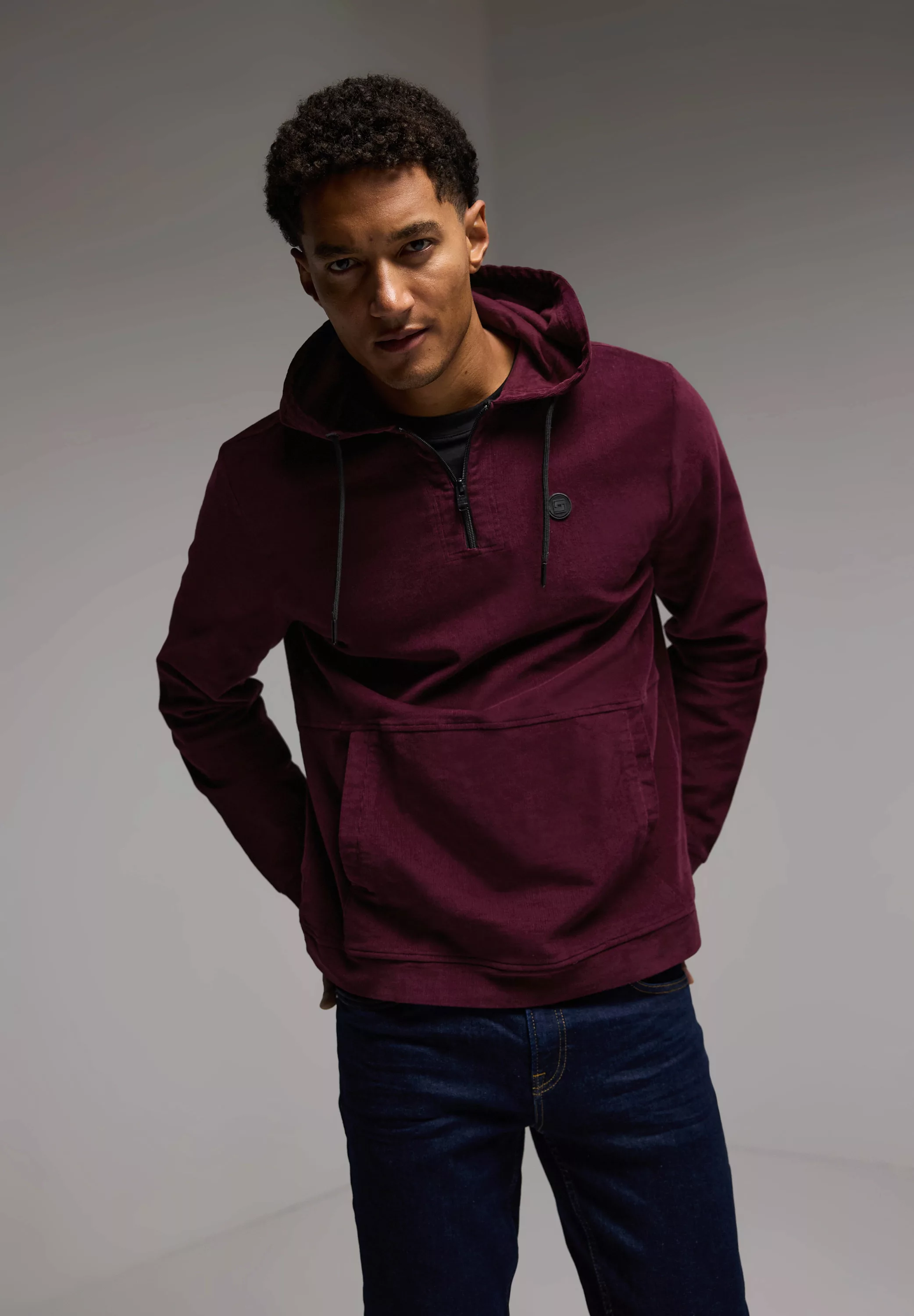 STREET ONE MEN Sweatshirt, mit Kängurutasche günstig online kaufen