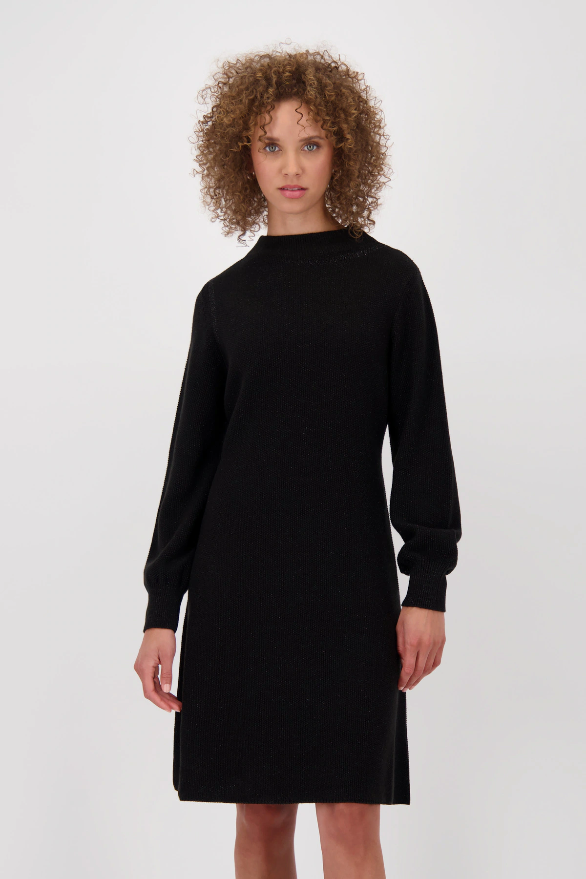 Monari Strickkleid "Kleid Strick Lurex 92cm", Mit Rundhalsausschnitt günstig online kaufen