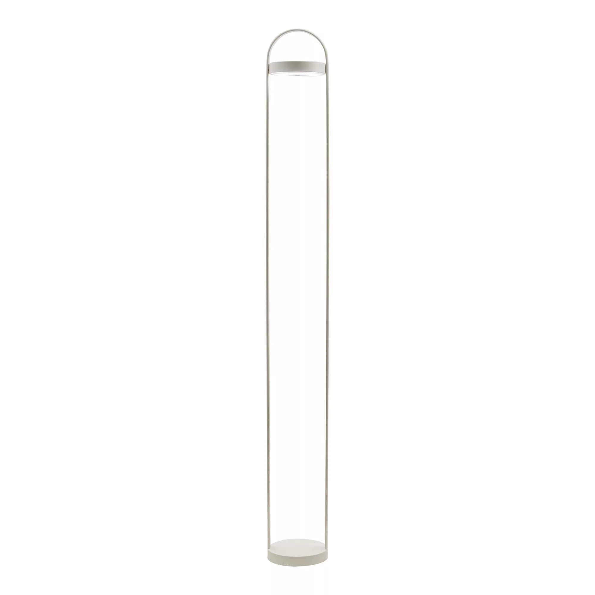 Pedrali - Giravolta 1799 LED Außenstehleuchte mit Akku - weiß/H 130cm / Ø 1 günstig online kaufen