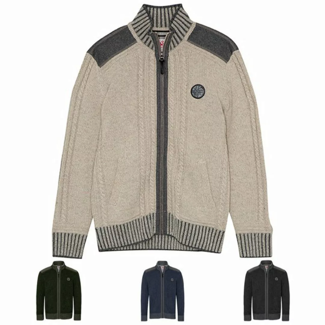 Spieth & Wensky Strickjacke Erato Hirschkopfpatch auf der Brust günstig online kaufen