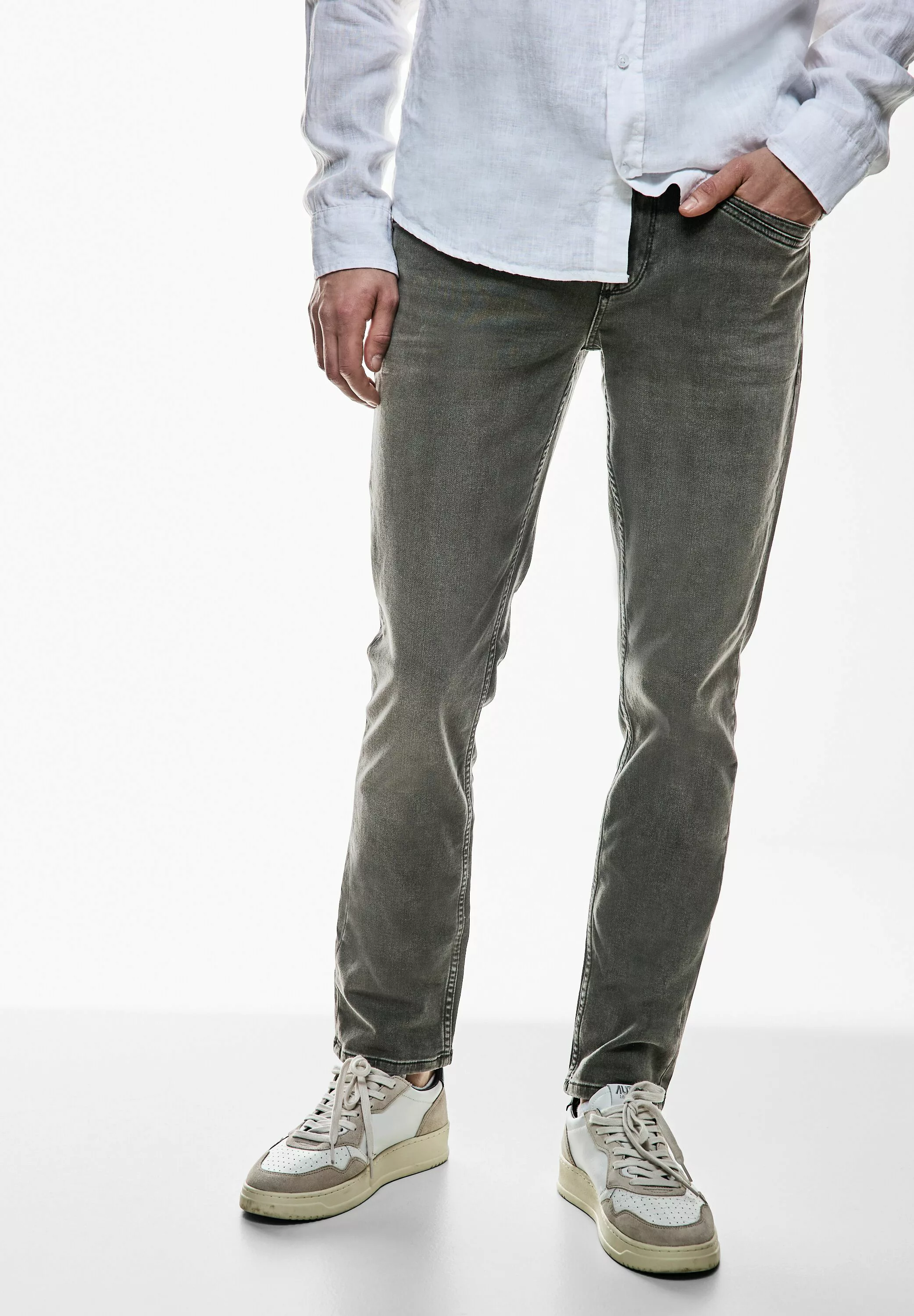 STREET ONE MEN Gerade Jeans softer Materialmix günstig online kaufen