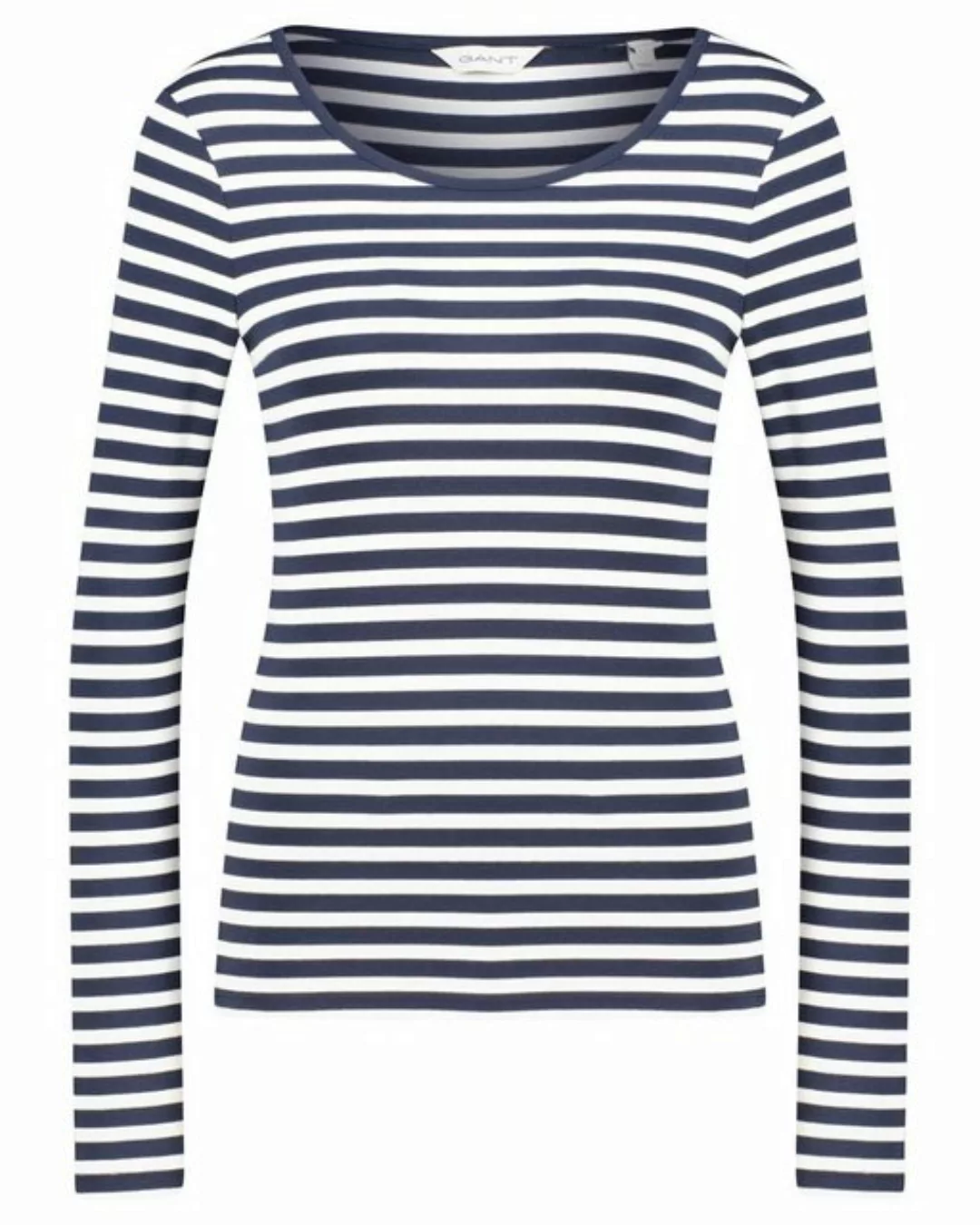 Gant Langarmshirt SLIM STRIPED 1X1 RIBBED LS T-SHIRT günstig online kaufen