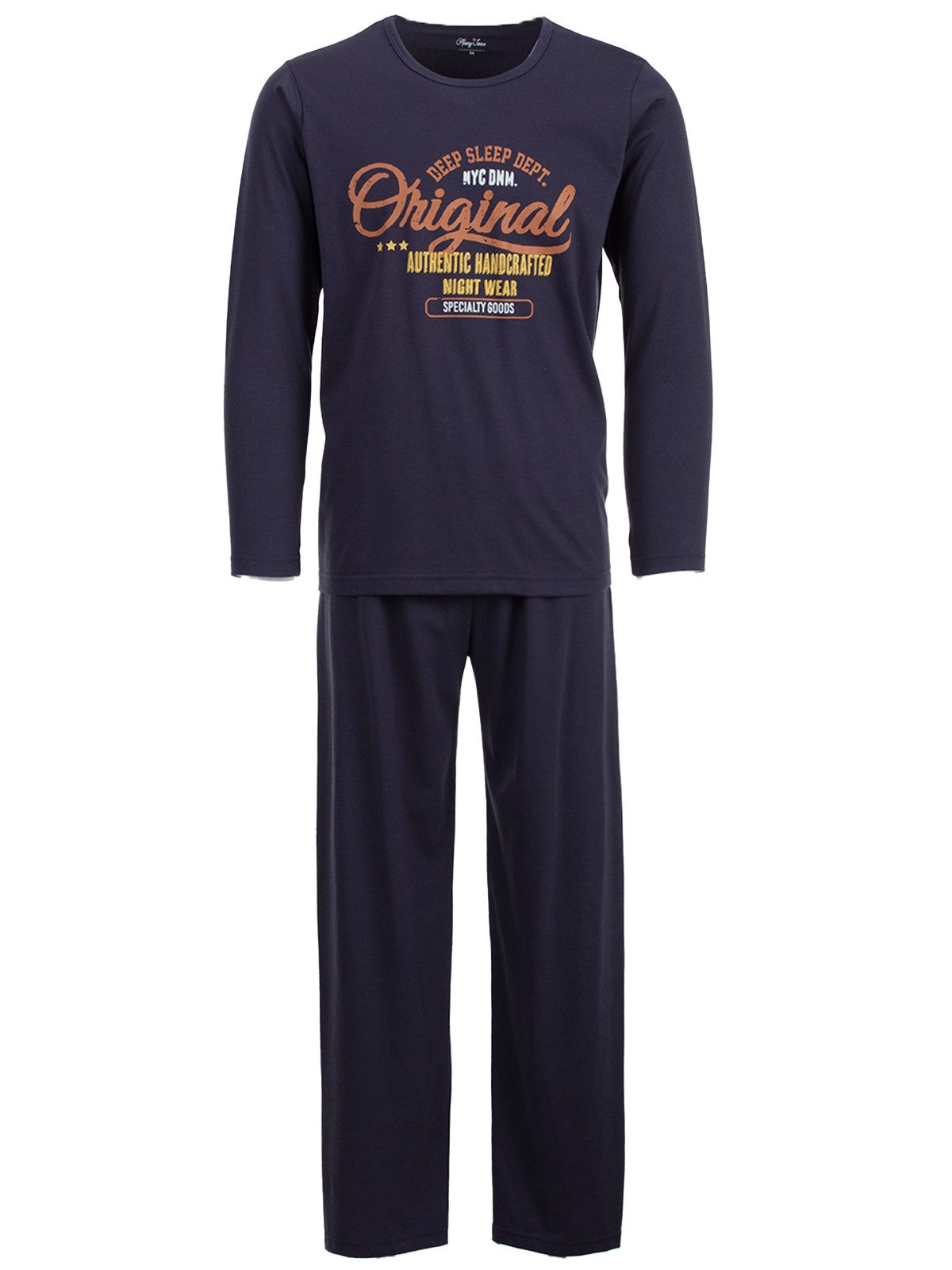 Henry Terre Schlafanzug Pyjama Set Langarm günstig online kaufen