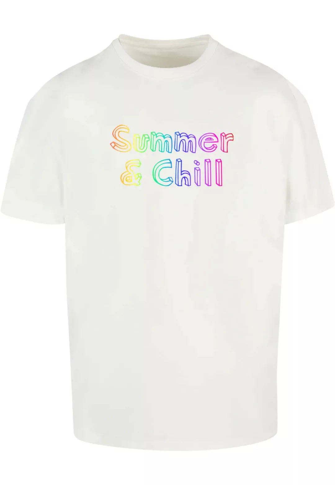 Merchcode T-Shirt "Merchcode Herren Summer And Chill Rainbow Heavy Oversize günstig online kaufen