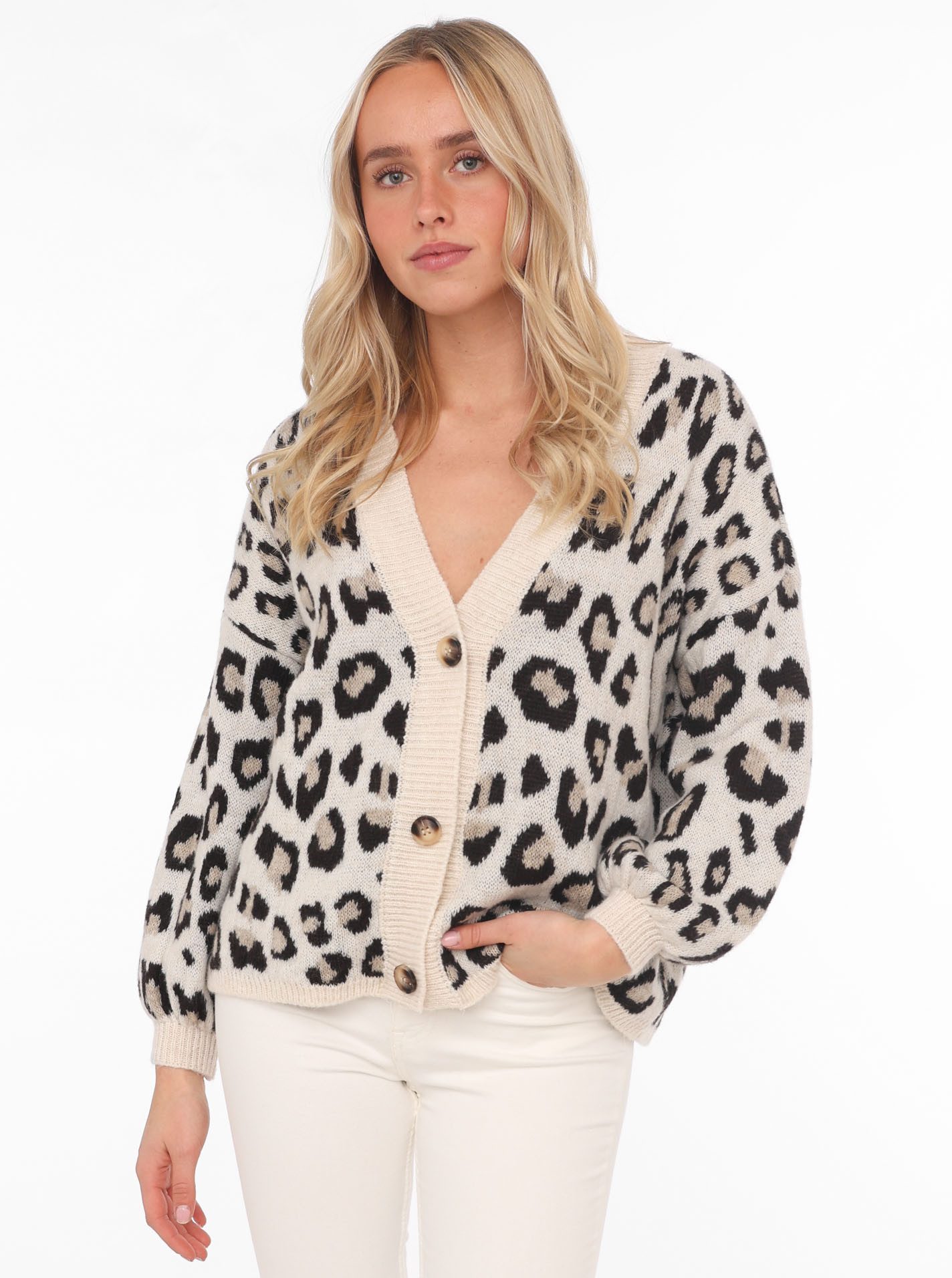Zwillingsherz Strickjacke "Big Leo" One Size, günstig online kaufen