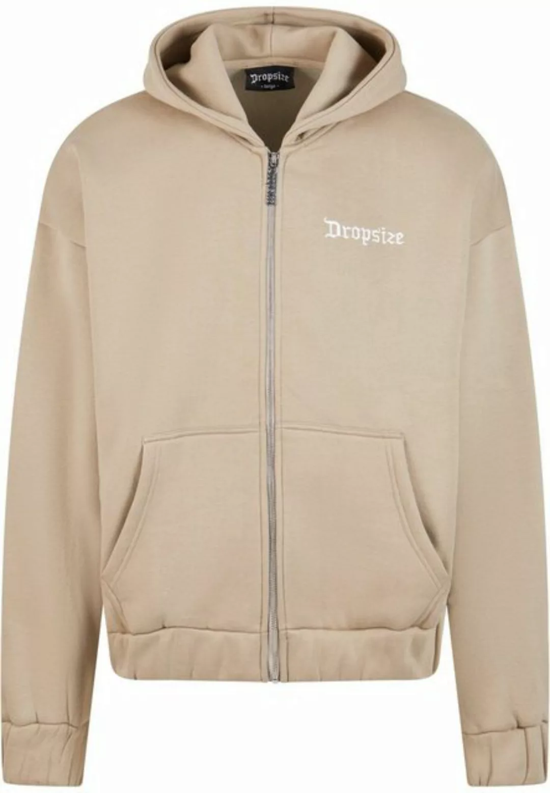 Dropsize Sweatjacke Dropsize Herren Super Heavy Oversize Blank Zip Hoodie günstig online kaufen