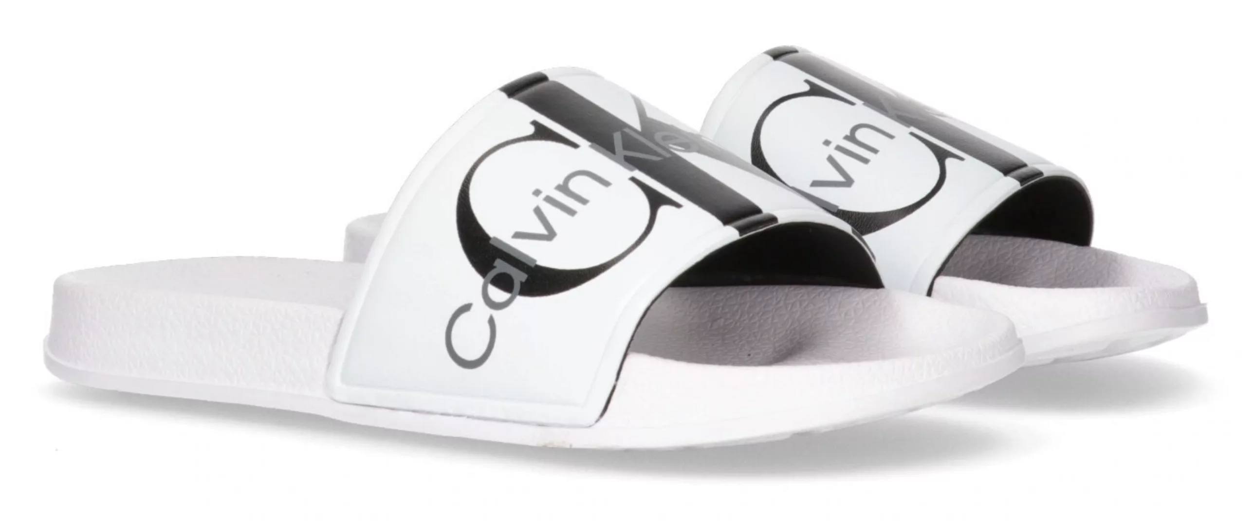 Calvin Klein Jeans Badepantolette "LOGO POOL SLIDE", Sommerschuh, Schlappen günstig online kaufen