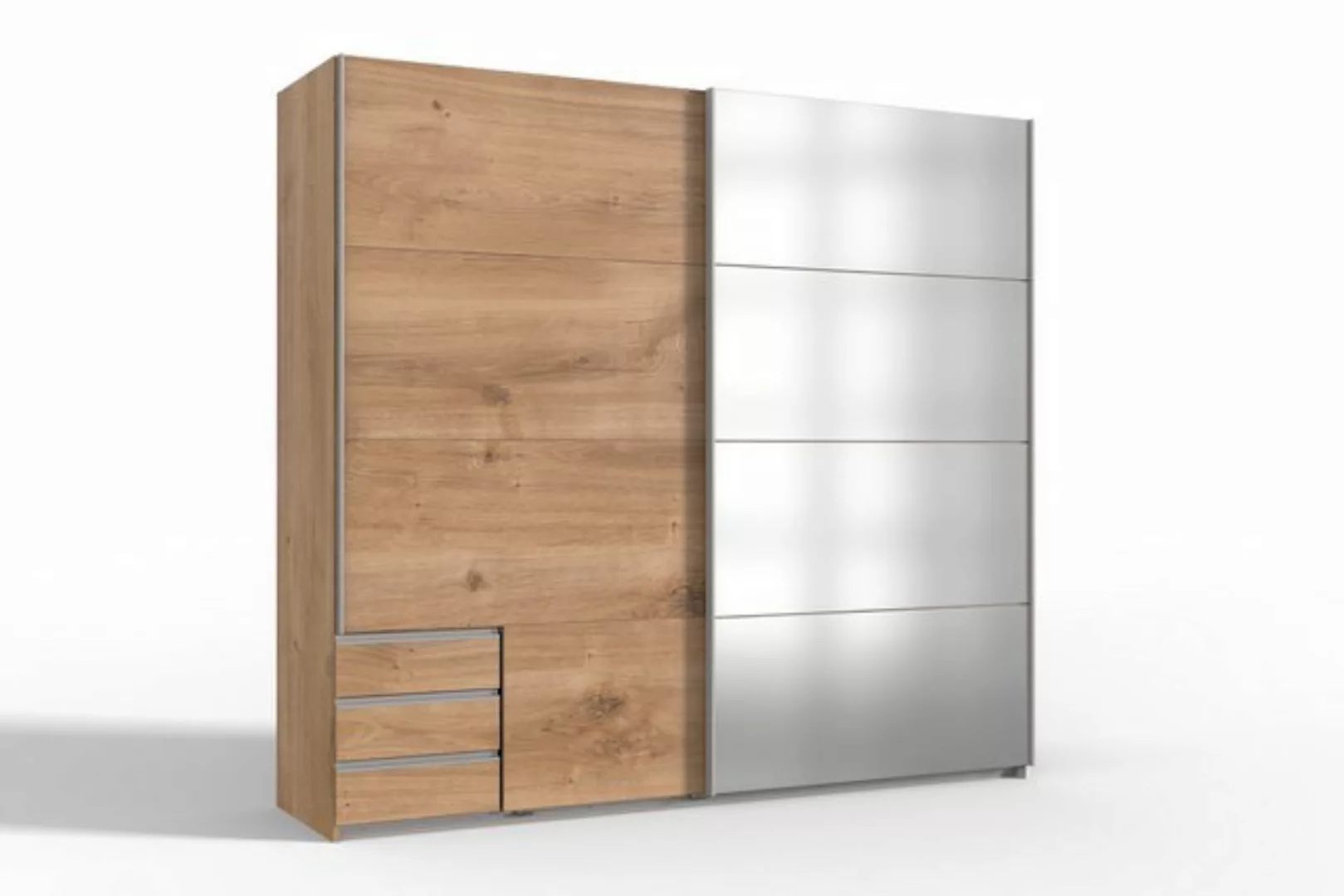 freiraum Schwebetürenschrank Seattle in PLANKENEICHE NACHBILDUNG - 225x208x günstig online kaufen