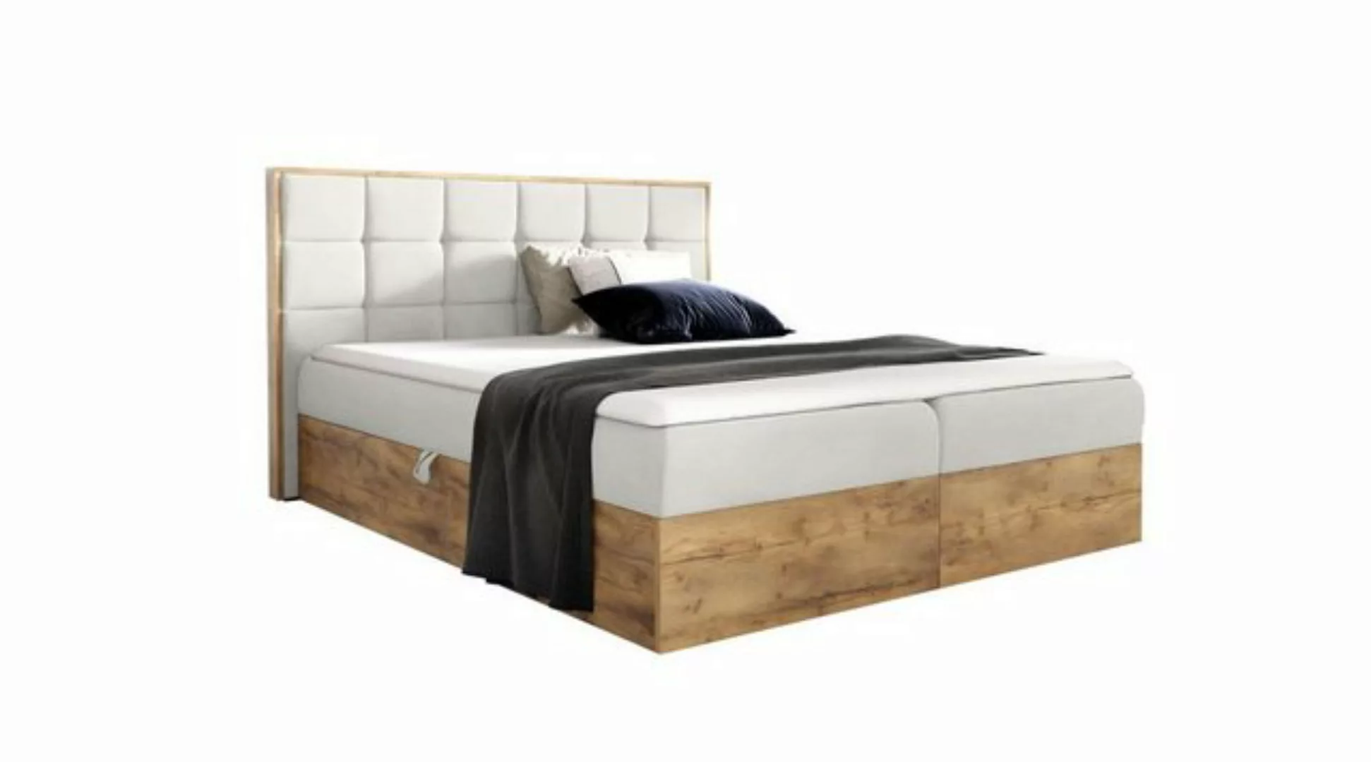 Stylefy Boxspringbett Florida (Schlafzimmerbett, Bett), 120/140/160/180/200 günstig online kaufen