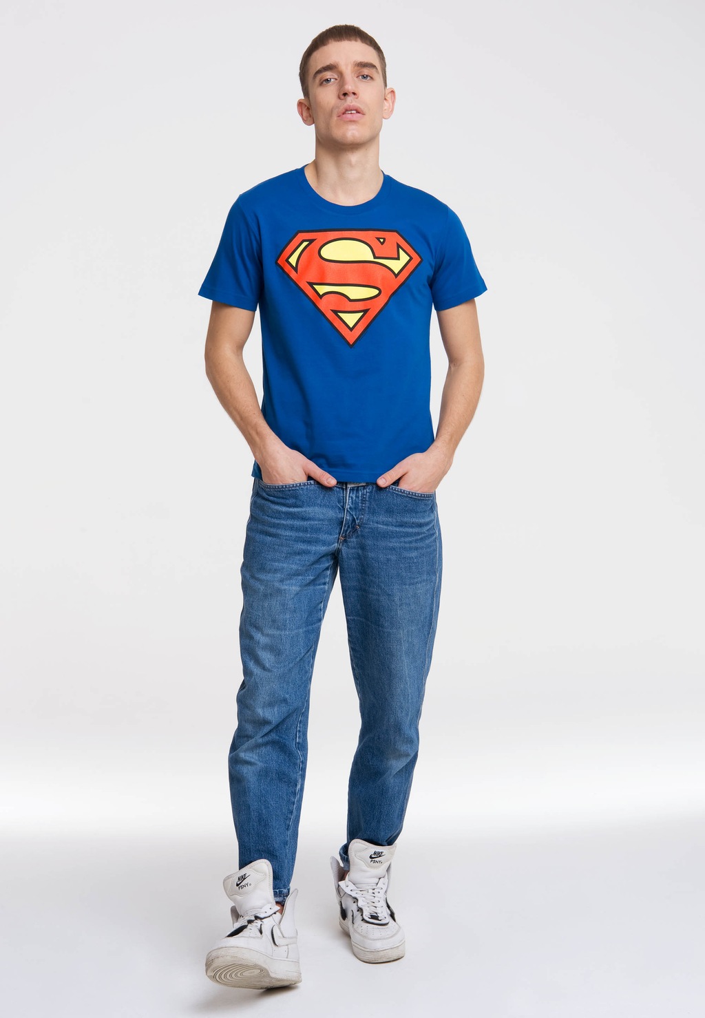 LOGOSHIRT T-Shirt "SUPERMAN - LOGO", mit coolem Frontprint günstig online kaufen