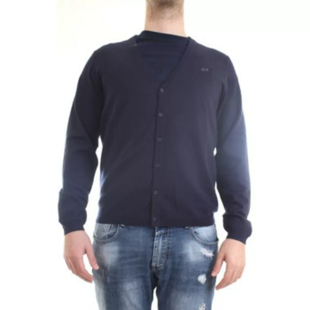 Sun68  Strickjacken K40103 Cardigan Mann Blau günstig online kaufen