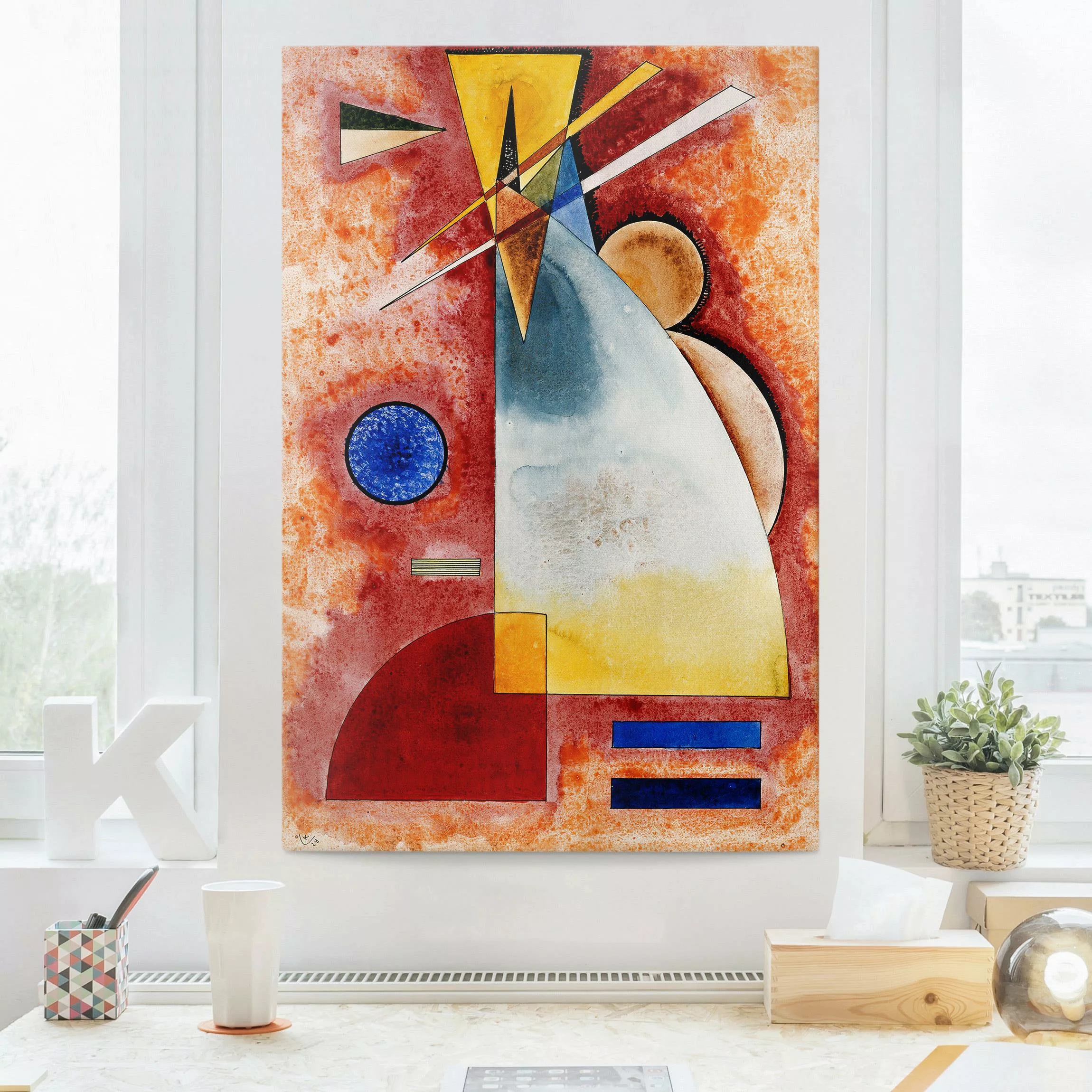 Leinwandbild Kunstdruck - Hochformat Wassily Kandinsky - Ineinander günstig online kaufen