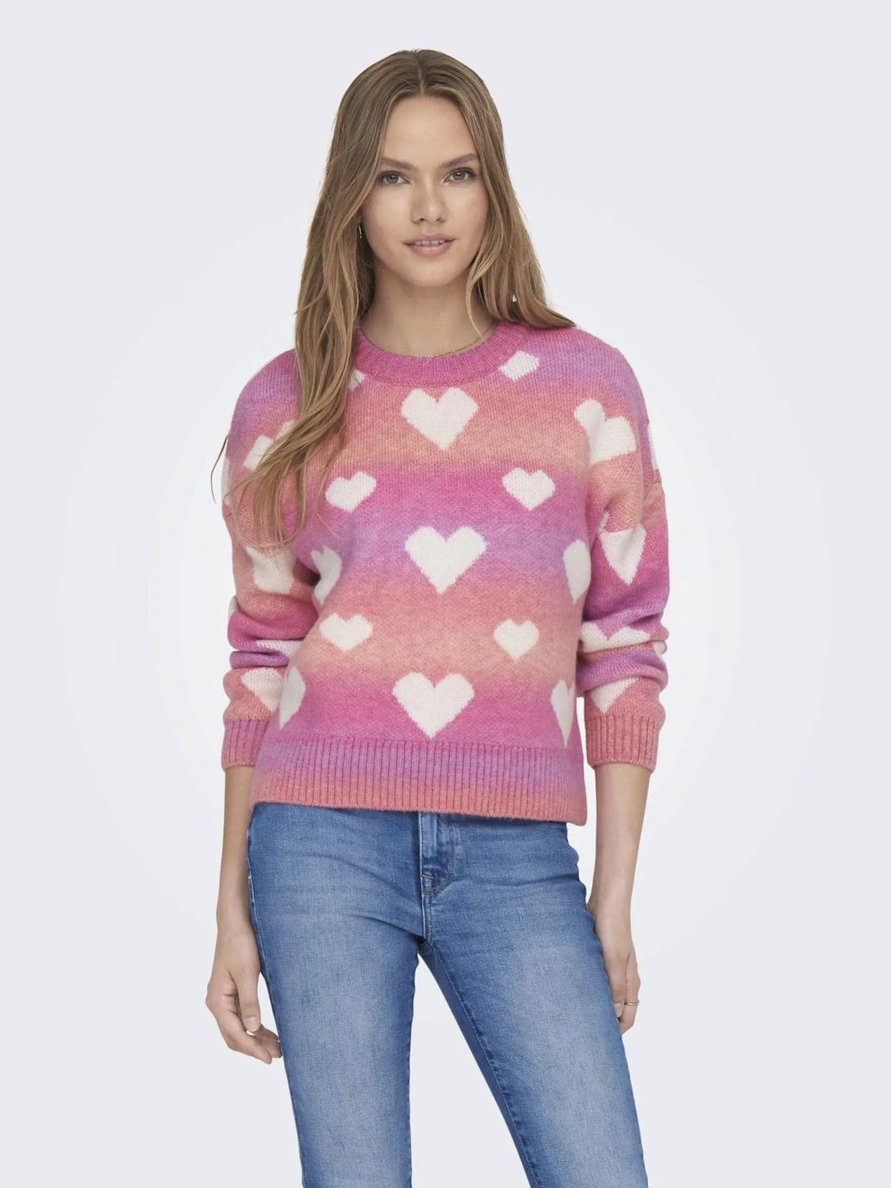 ONLY Strickpullover ONLAIDA L/S HEART PULLOVER EX KNT günstig online kaufen